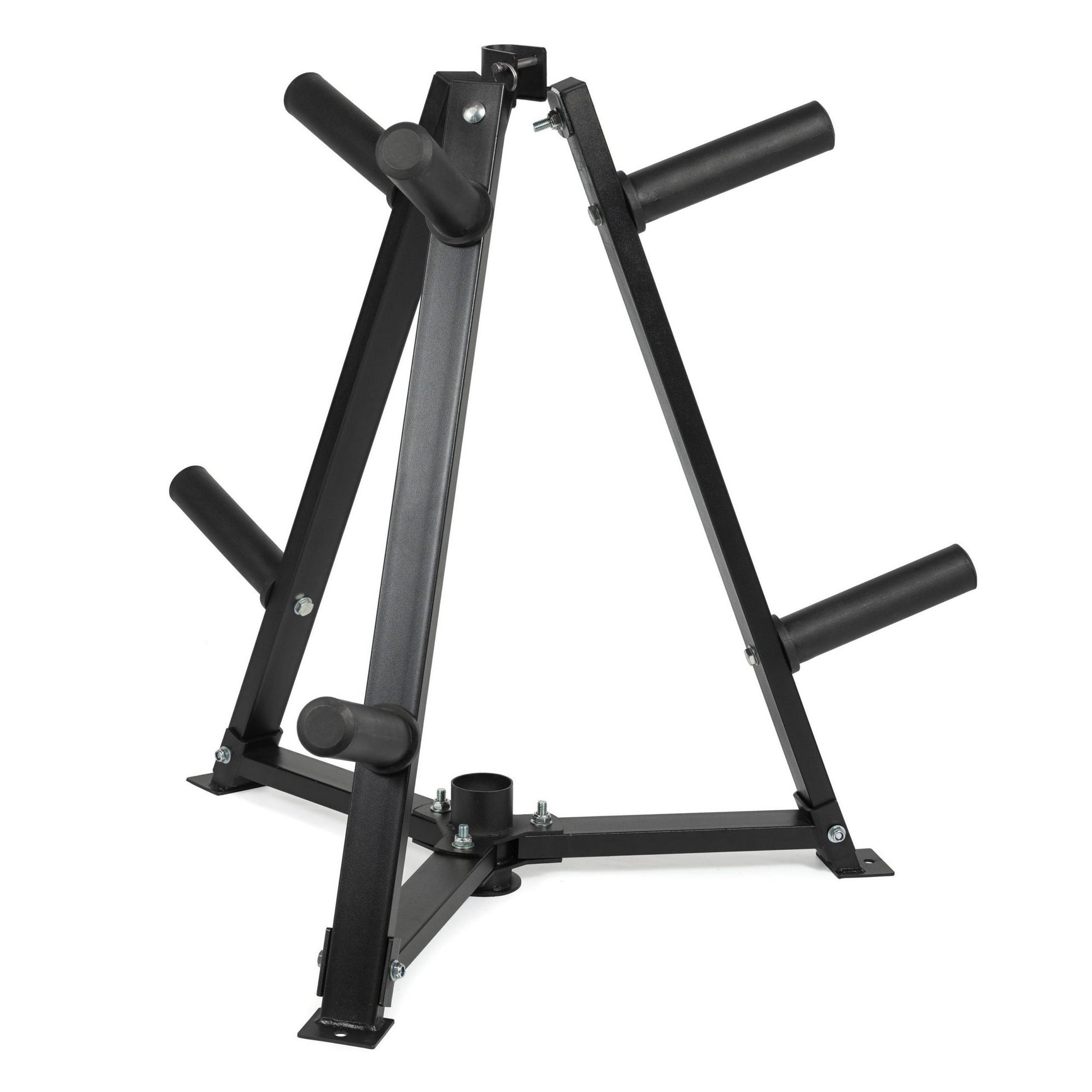 Durable Vertical Weight Plates Rack – 300kg Capacity, Plate & Dumbbell Storage Stand with 6 Clamp Holders
