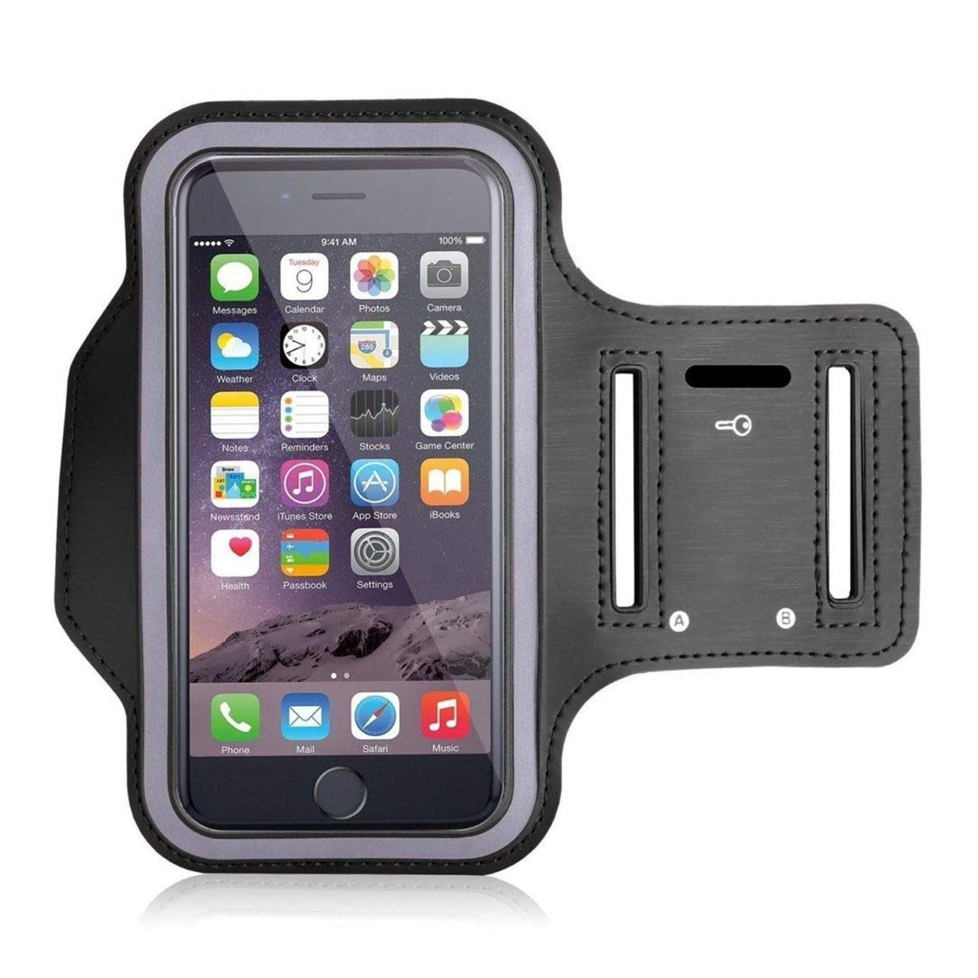 Waterproof Running Phone Armband | Reflective Sports Strap with Elastic Fit for Devices up to 7.0”