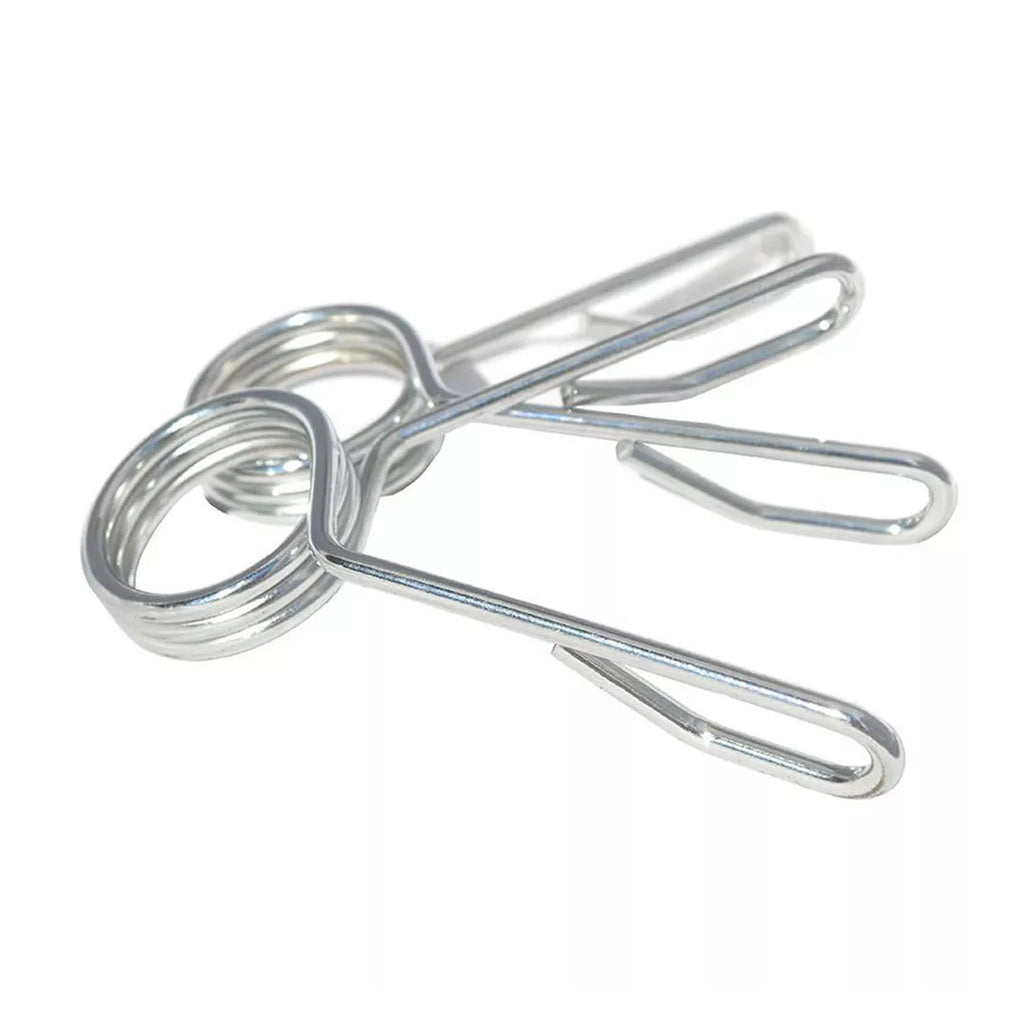 Heavy Duty 2" Olympic Spring Clips (Pair) – Chrome Barbell Collars for 50mm Weight Bars