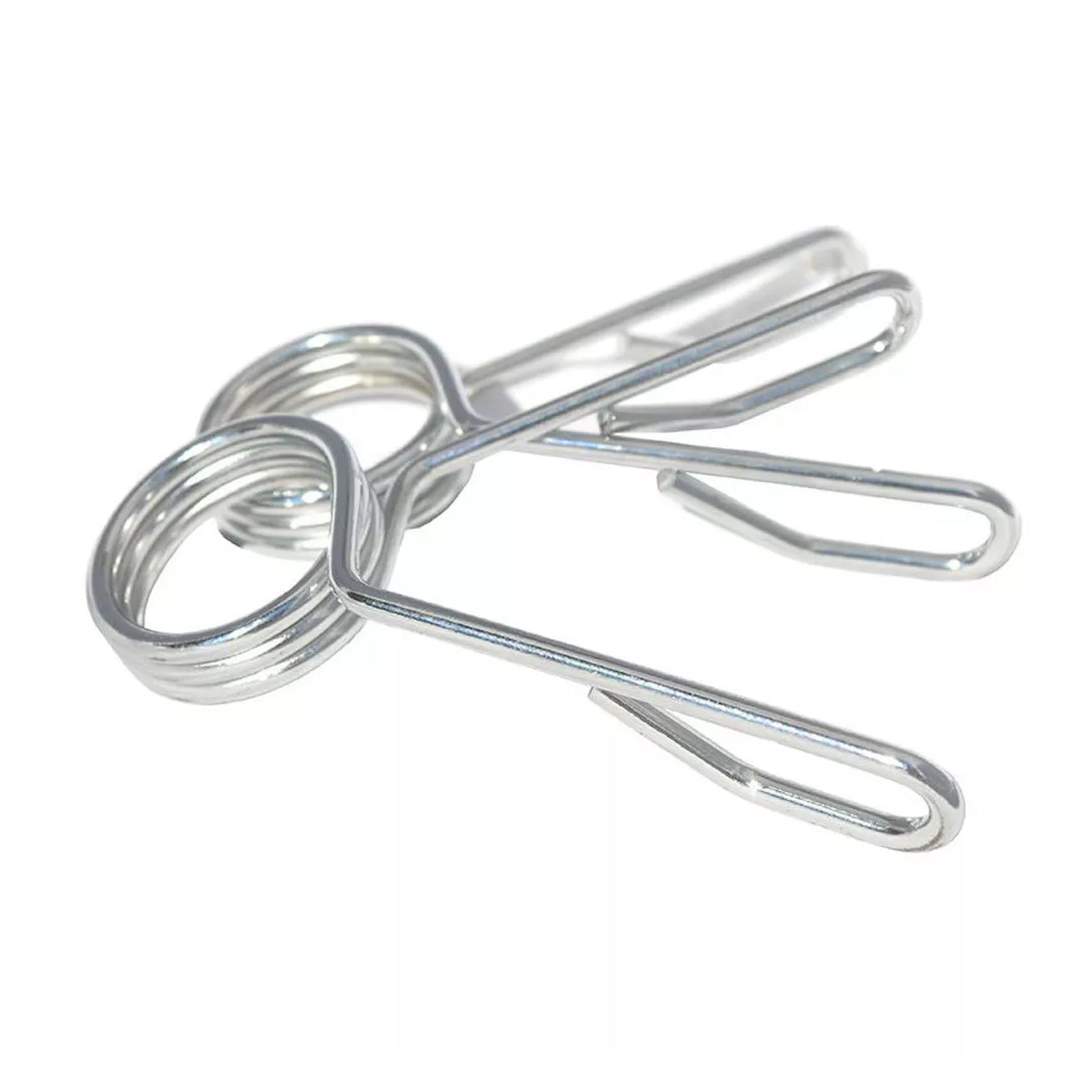 Heavy Duty 2" Olympic Spring Clips (Pair) – Chrome Barbell Collars for 50mm Weight Bars