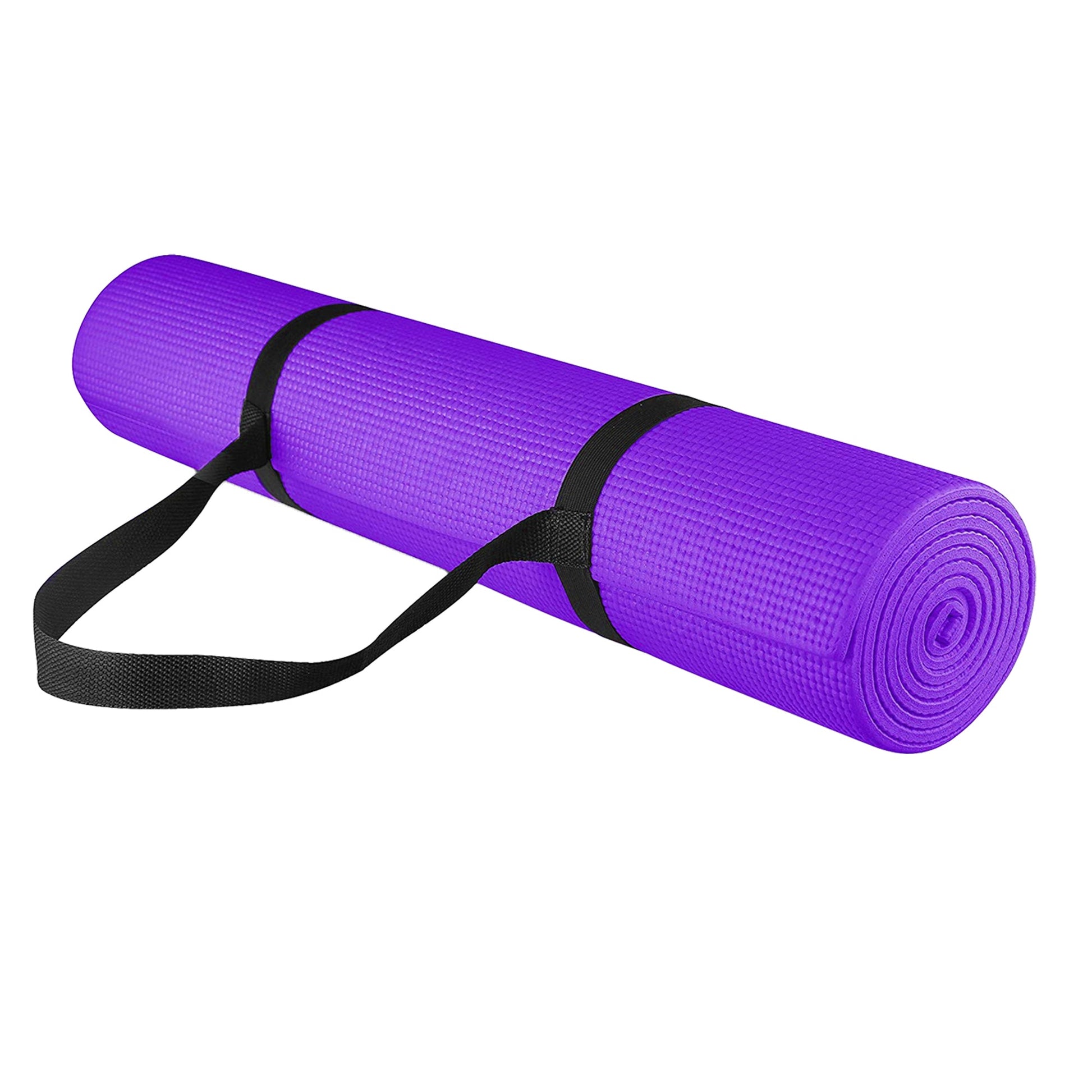 Ultra-Cushioned NBR Foam Mat – 15mm Non-Slip Yoga Mat for Pilates, Gym & HIIT Workouts with Carry Strap