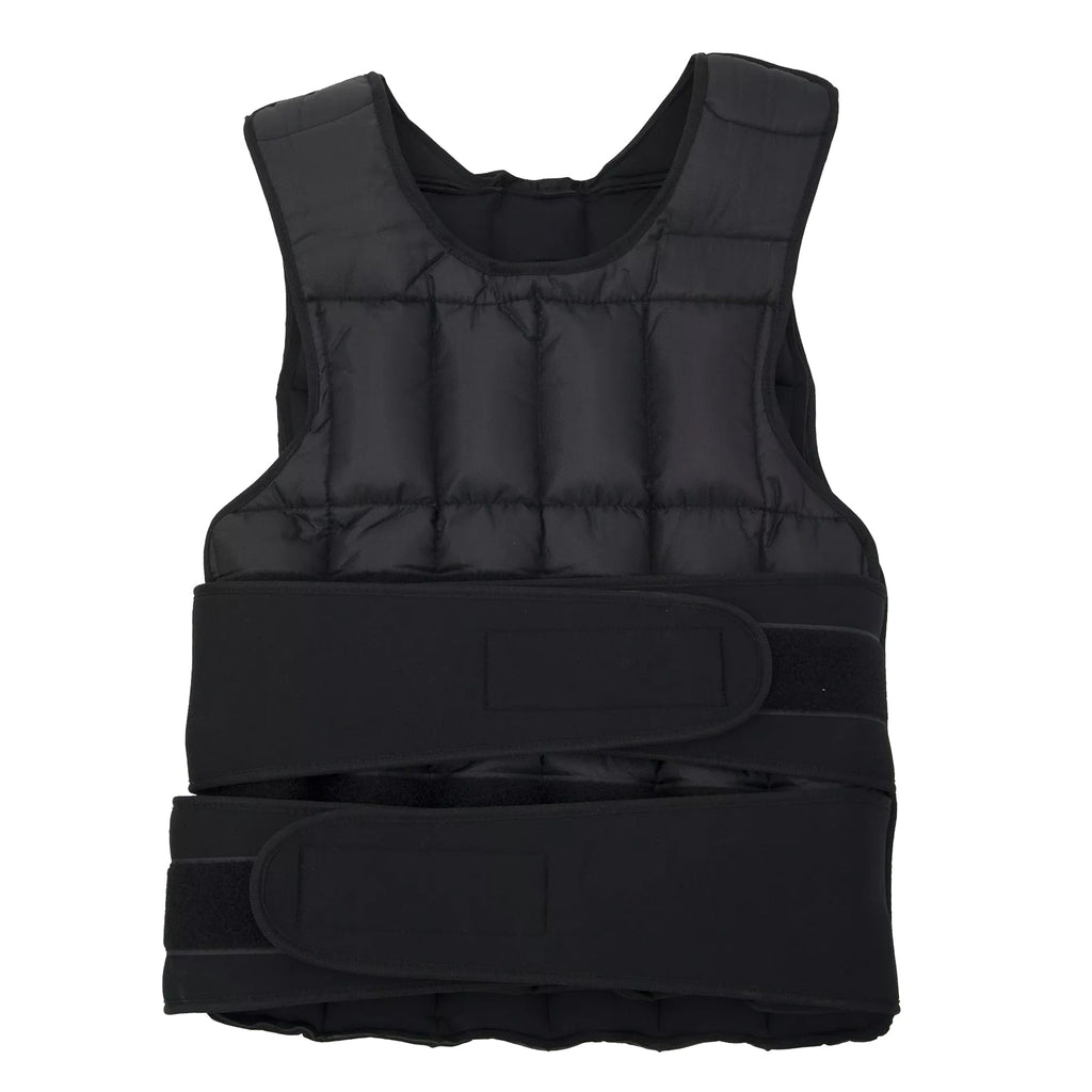 Weighted Training Vest – Adjustable 10kg–20kg Load with 38 Weight Bags| Black Fitness Vest for Running & Resistance Workouts