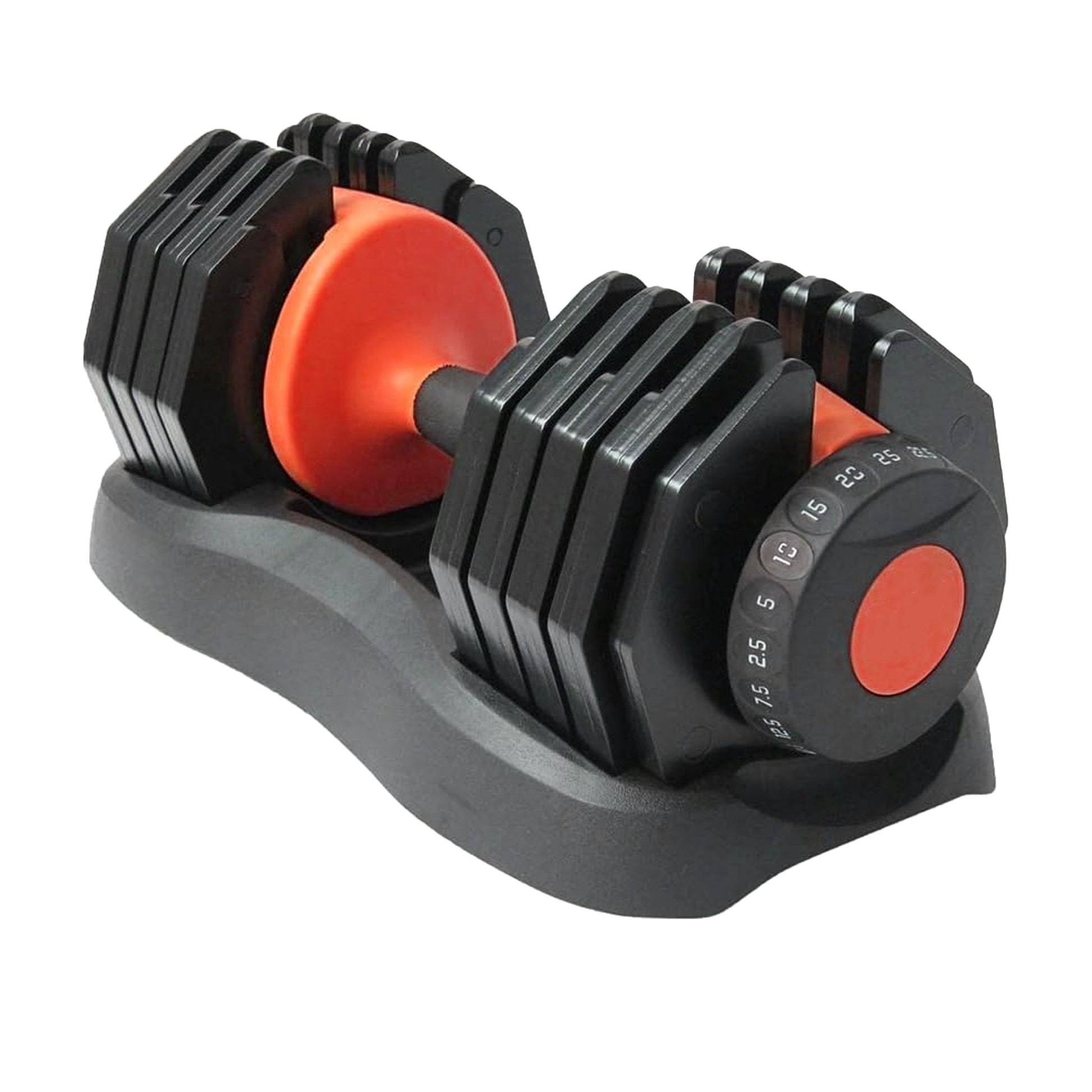 Adjustable Dumbbell Pair 25KG – 10 Weights in 1 | 2.5KG–25KG Range with Fast Dial & Safety Lock | Compact Strength Set for Home Gym Workouts