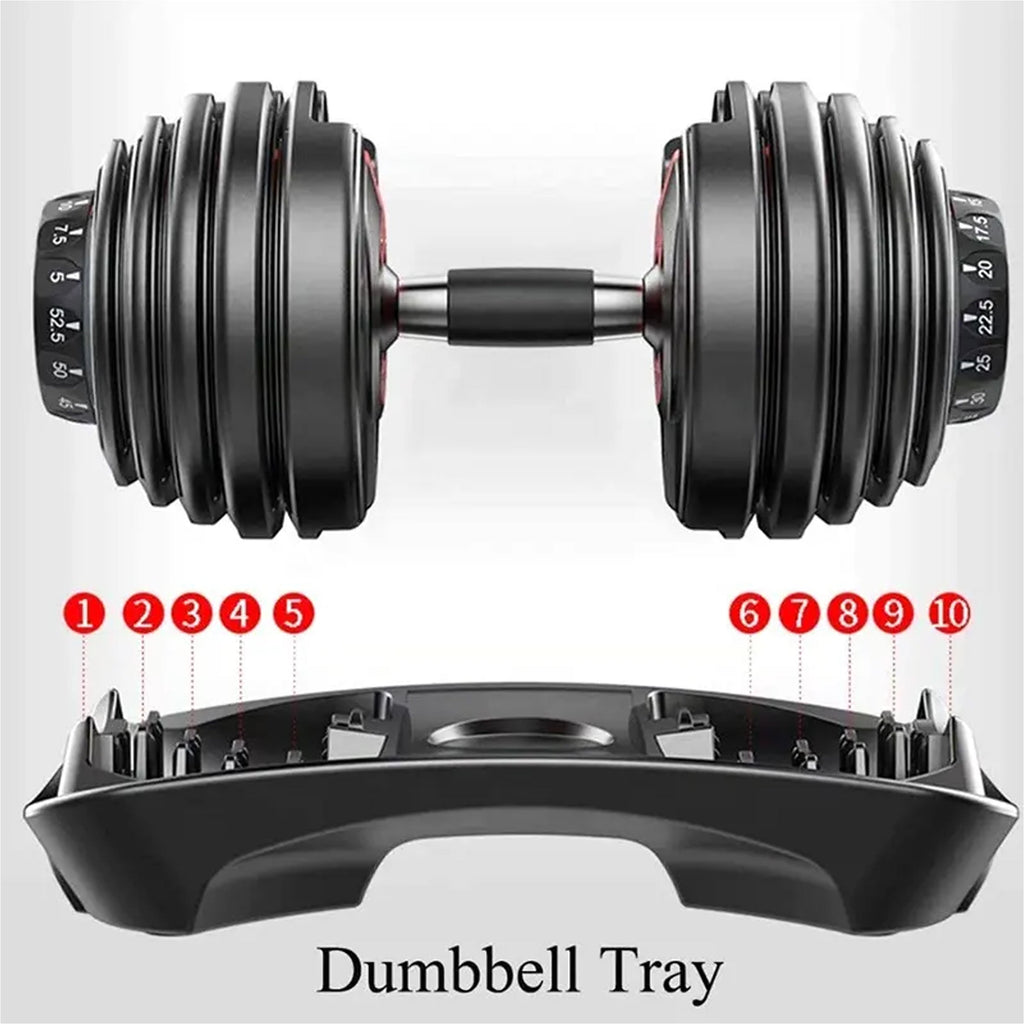 Adjustable Dumbbell 24KG (15-in-1) | Fast Weight Selector System for Home Gym | Compact Full-Body Strength Equipment | Space-Saving Dumbbell with Optional Bench & Rack | Ideal for Men & Women Training