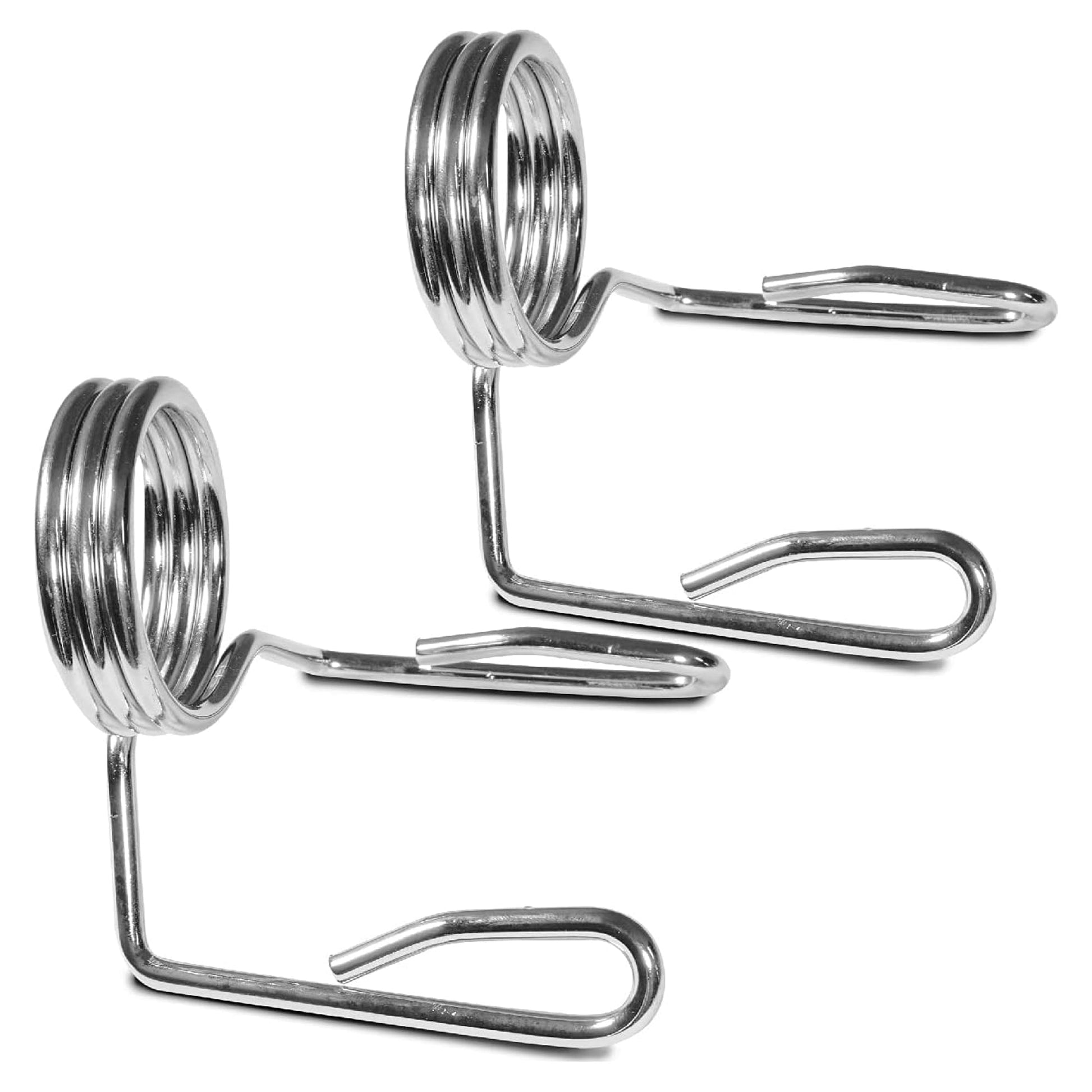 Heavy Duty 2" Olympic Spring Clips (Pair) – Chrome Barbell Collars for 50mm Weight Bars