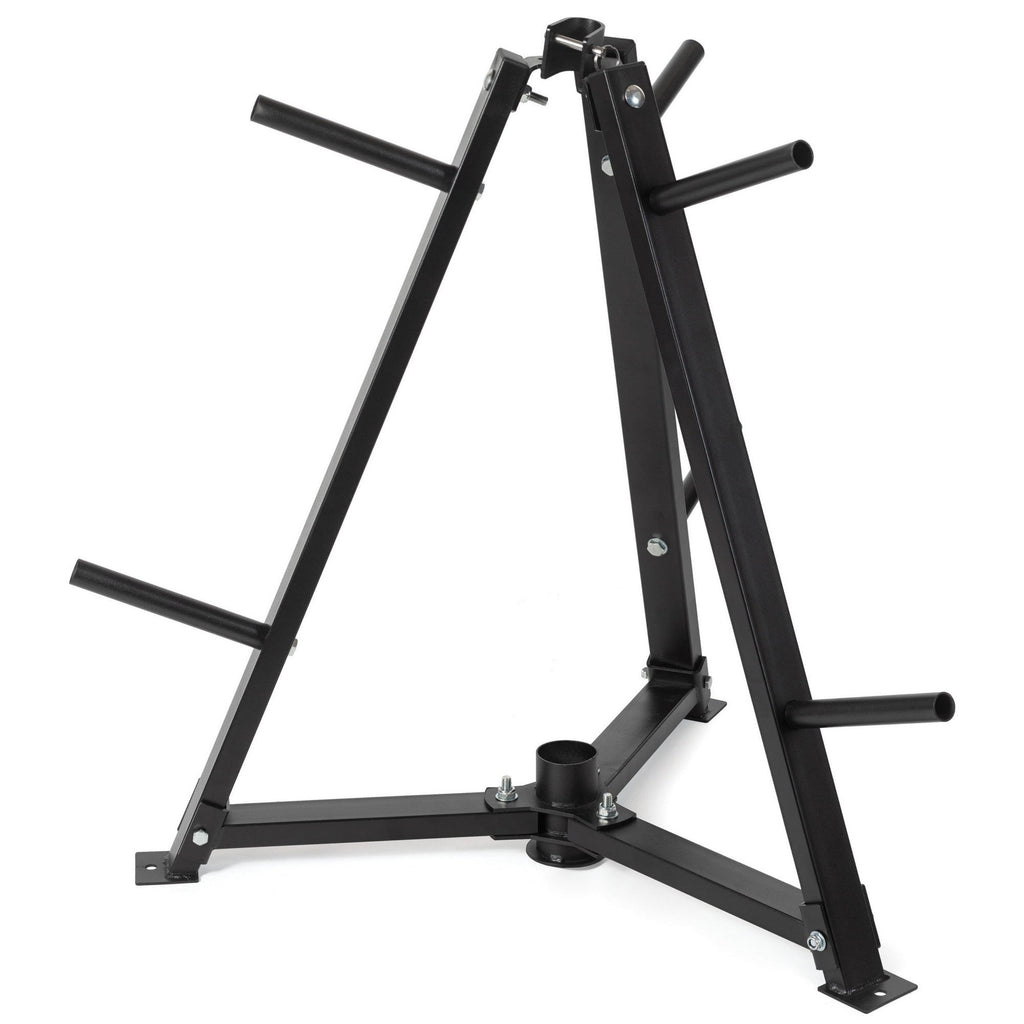 Durable Vertical Weight Plates Rack – 300kg Capacity, Plate & Dumbbell Storage Stand with 6 Clamp Holders