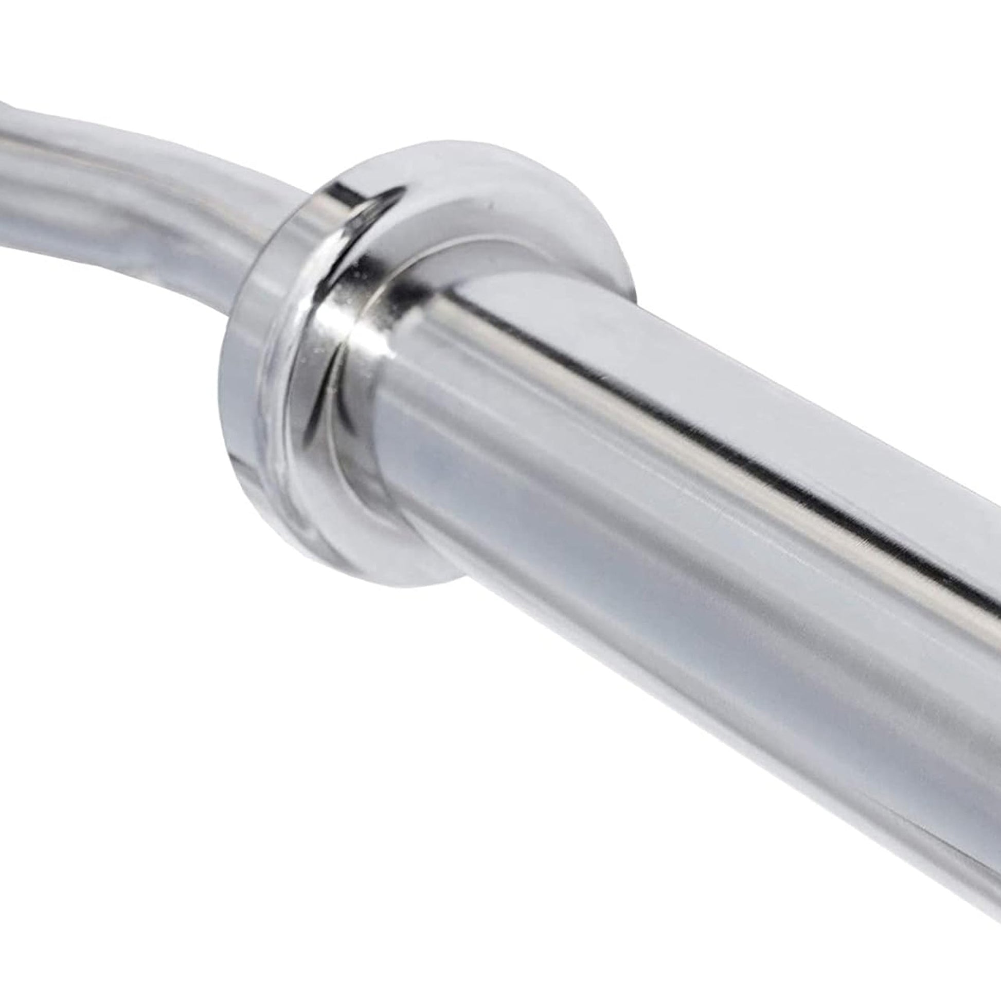 47" Olympic EZ Curl Bar – Chrome Barbell with Spring Collars | 2" Plate Compatible | Ideal for Bicep Curls, Squats & Power Training