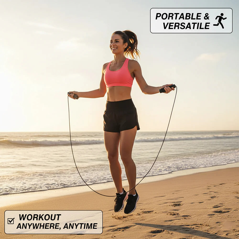 High-Performance Skipping Rope – Adjustable, Tough & Ideal for Cardio Training