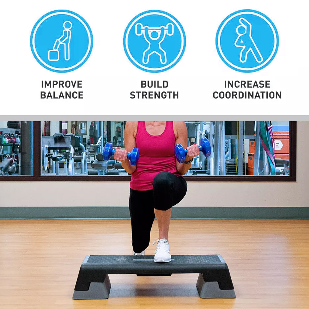 Adjustable Aerobic Step Board | Multi-Height Fitness Platform for Cardio, Yoga & Home Workouts