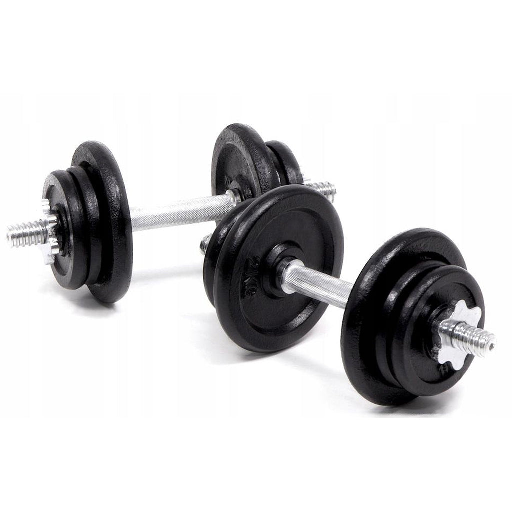 65KG (2-in-1) Adjustable Cast Iron Dumbbell & Barbell Set | Weight Training Kit with Knurled Grip Handles | Heavy-Duty Strength Gear for Home Gym Workouts