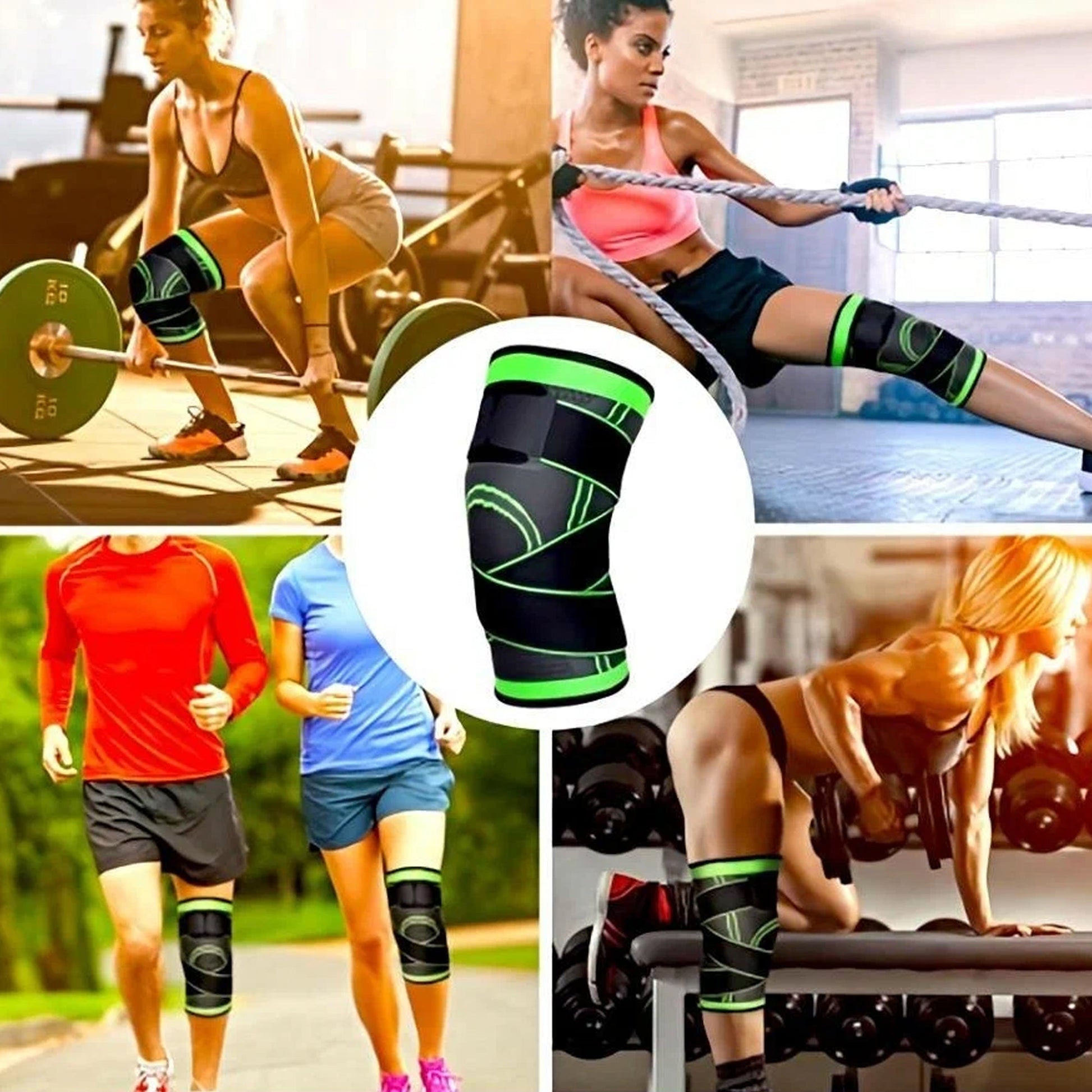 Supportive Knee Brace with Adjustable Strap – Relieves Joint Pain & Aids ACL, Meniscus Recovery | Ideal for Sports, Walking, Running & Everyday Use
