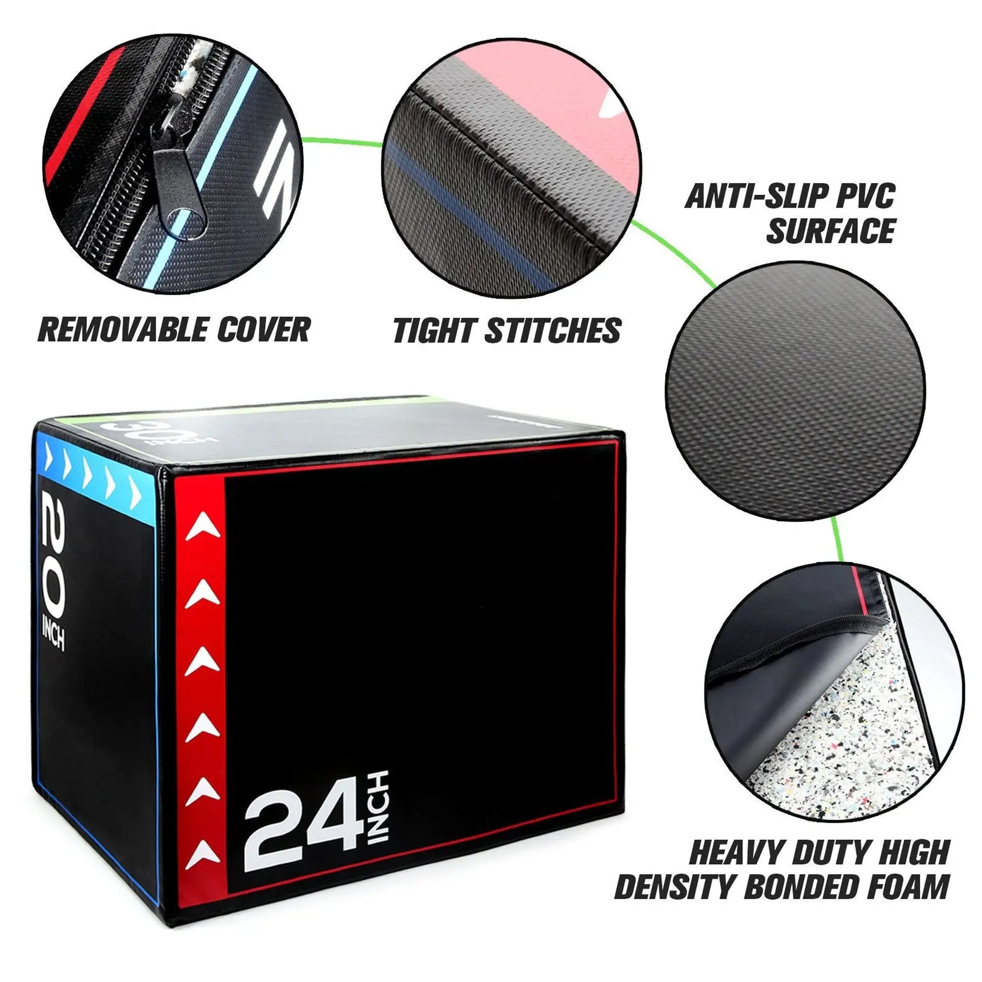 3-in-1 Soft Foam Plyo Box – Anti-Slip Jump Training Platform for Strength, Agility & Home Workouts | Sold Separately or in Complete Sets