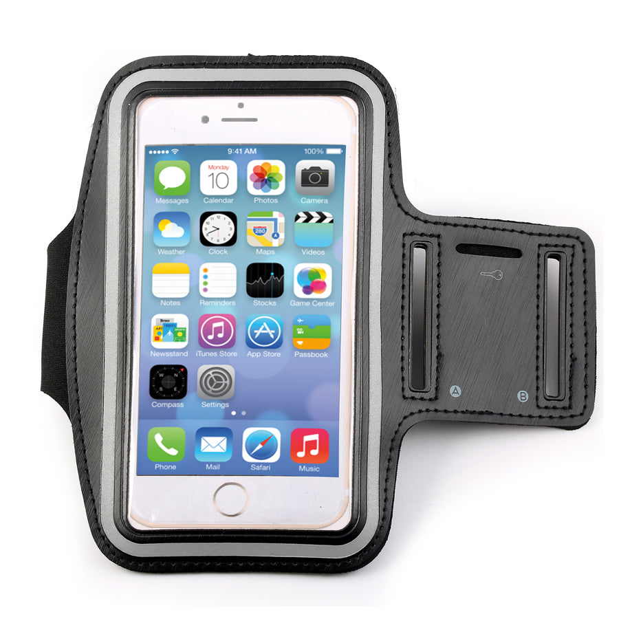 Waterproof Running Phone Armband | Reflective Sports Strap with Elastic Fit for Devices up to 7.0”