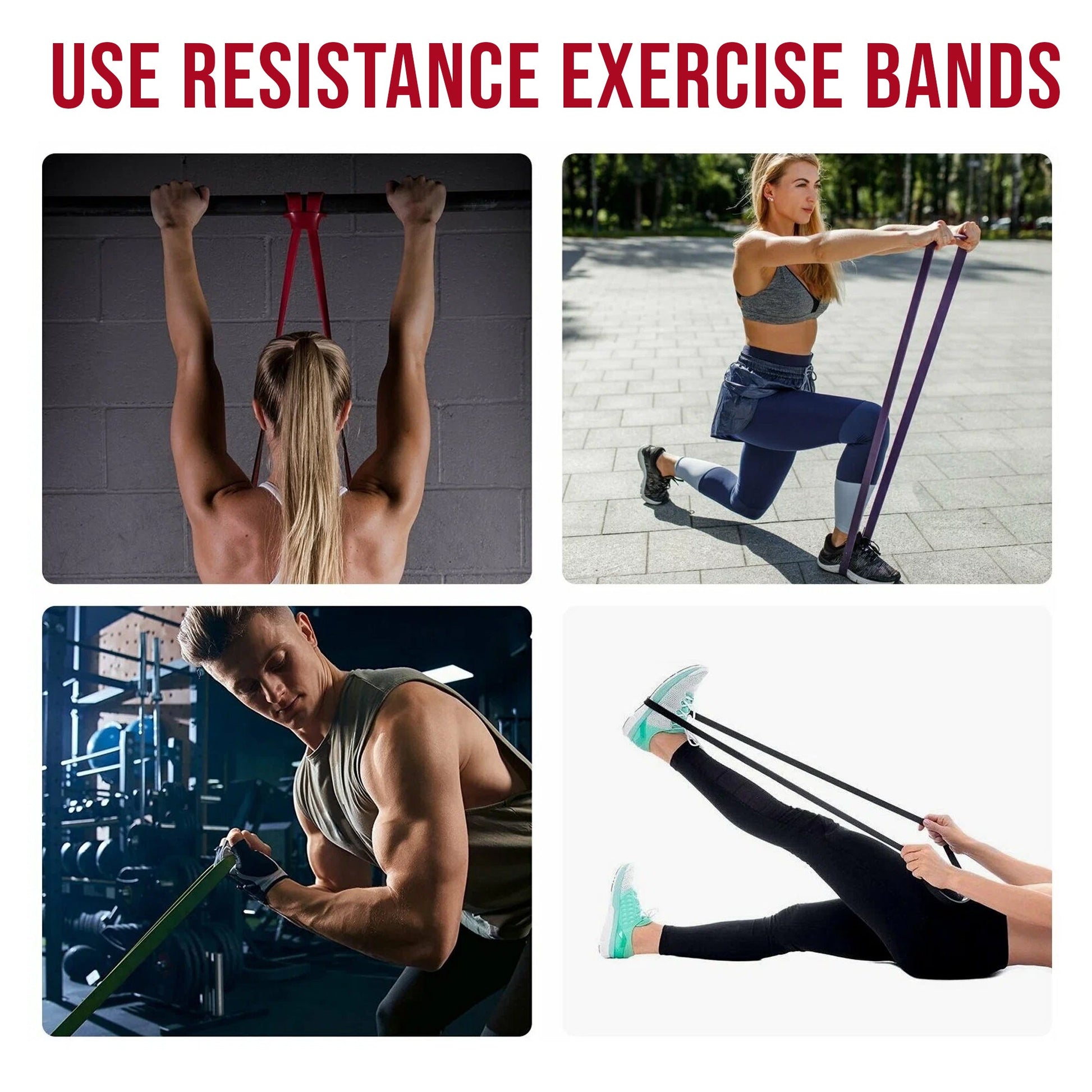 Power Stretch Resistance Bands – 5-Level Strength & Mobility Set for Men & Women | Perfect for Pull-Ups, Powerlifting, Rehab & Full-Body Training
