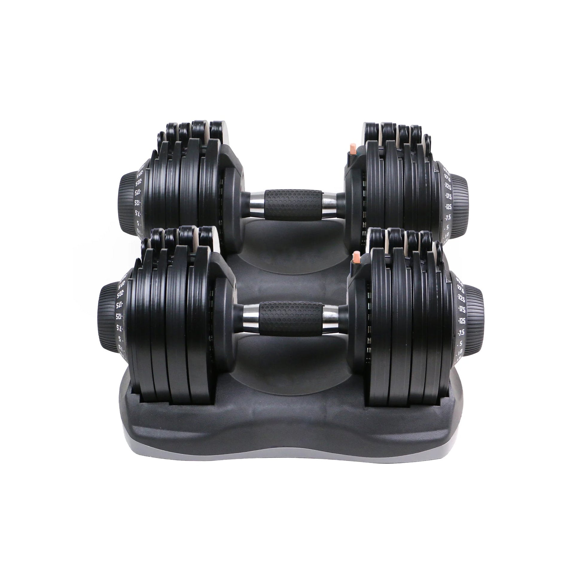 32.5kg Adjustable Dumbbells Pair with 24 Weight Options, Quick Dial Change, Space-Saving Design for Full Body Strength Training in Home Gyms and Studios