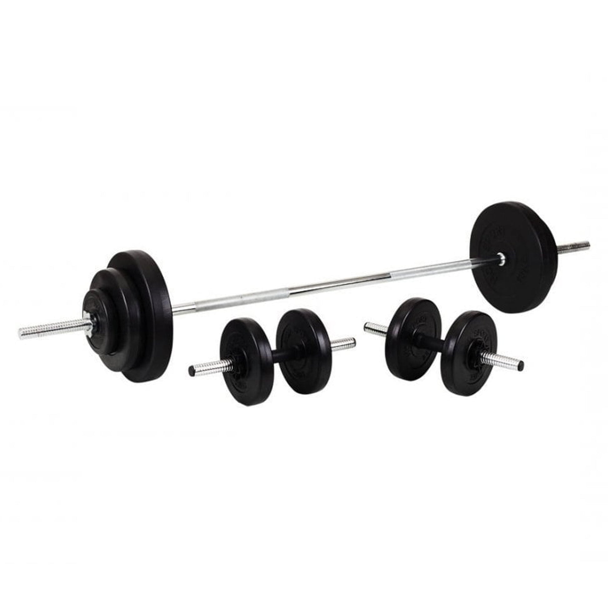 65KG (2-in-1) Adjustable Cast Iron Dumbbell & Barbell Set | Weight Training Kit with Knurled Grip Handles | Heavy-Duty Strength Gear for Home Gym Workouts