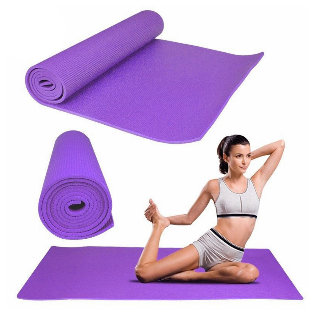 Ultra-Cushioned NBR Foam Mat – 15mm Non-Slip Yoga Mat for Pilates, Gym & HIIT Workouts with Carry Strap