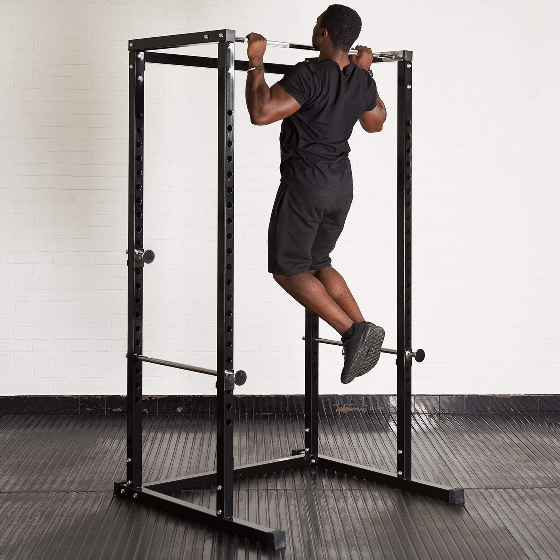 G100 Strength Cage | Reinforced Adjustable Power Rack with Pull-Up Station for Home Gym Workouts