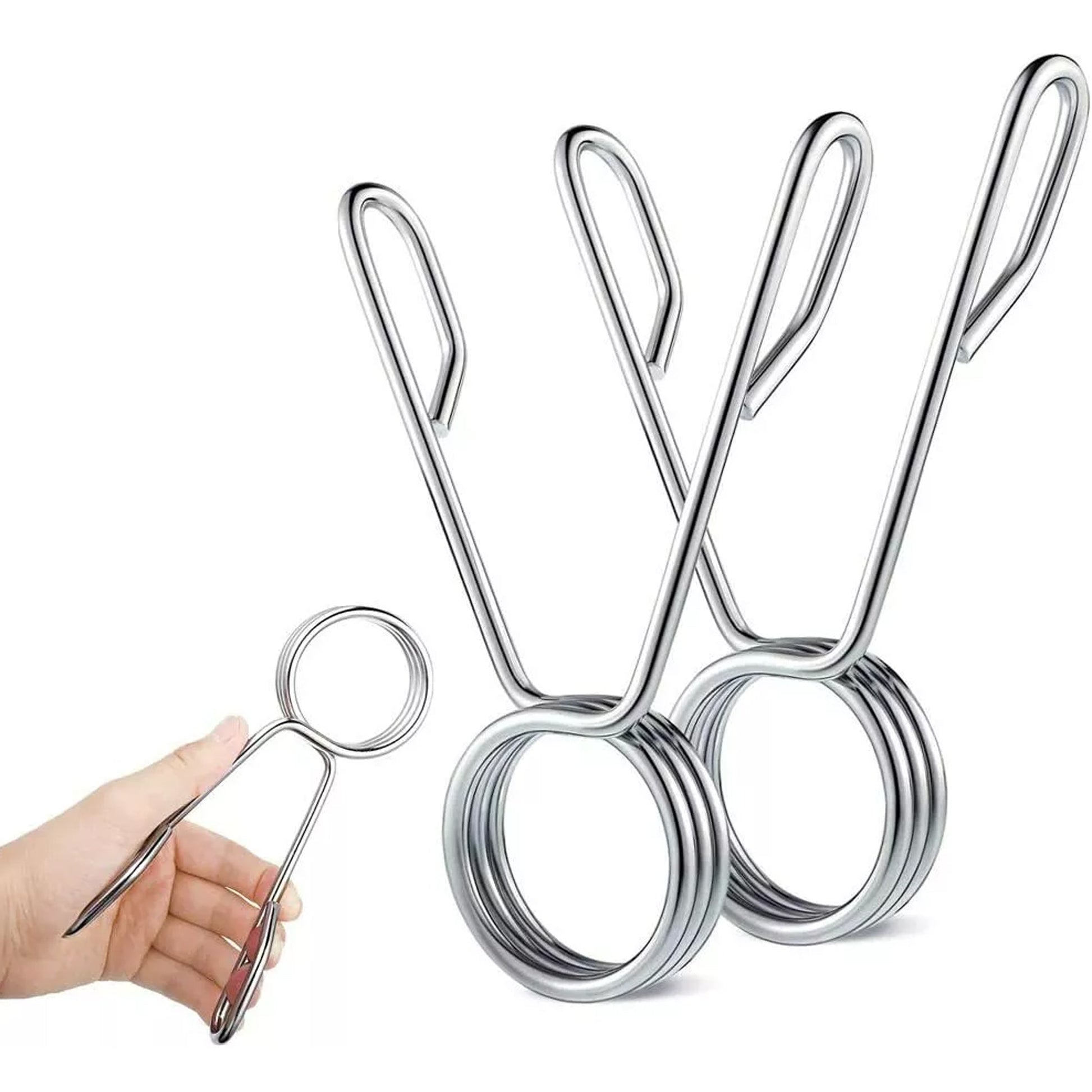 Heavy Duty 2" Olympic Spring Clips (Pair) – Chrome Barbell Collars for 50mm Weight Bars