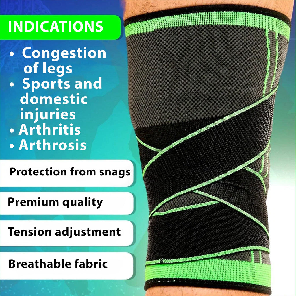 Supportive Knee Brace with Adjustable Strap – Relieves Joint Pain & Aids ACL, Meniscus Recovery | Ideal for Sports, Walking, Running & Everyday Use