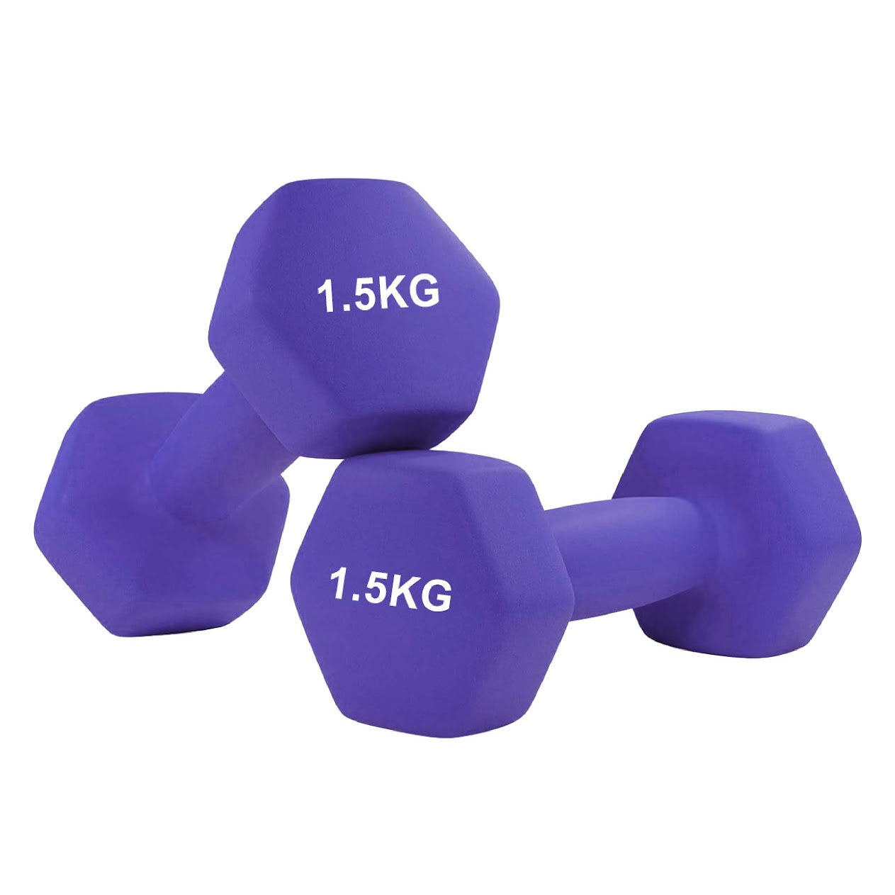 Neoprene Hex Dumbbells with Anti-Roll Design | Non-Slip Hand Weights for Home & Gym | Sold as Singles, Pairs, or Complete Sets | Comfortable Grip & Durable Coating