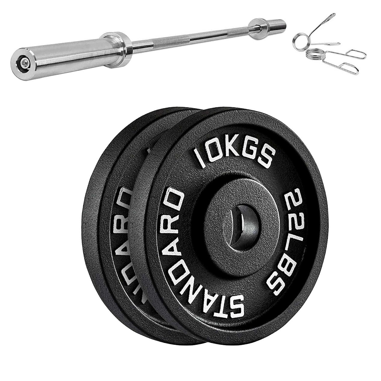 Cast Iron Weight Plates | Durable Weight Discs for Home & Gym | Available in Singles, Pairs & Sets | Heavy-Duty Dumbbell Plates for Strength Training & Weightlifting |