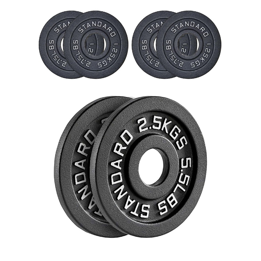 Cast Iron Weight Plates | Durable Weight Discs for Home & Gym | Available in Singles, Pairs & Sets | Heavy-Duty Dumbbell Plates for Strength Training & Weightlifting |
