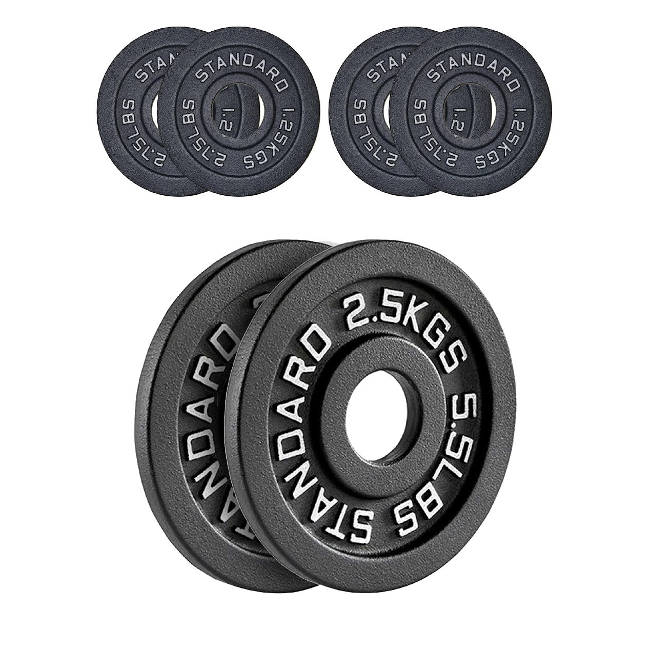 Cast Iron Weight Plates | Durable Weight Discs for Home & Gym | Available in Singles, Pairs & Sets | Heavy-Duty Dumbbell Plates for Strength Training & Weightlifting |