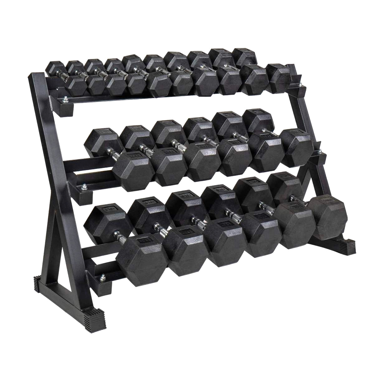 Hex Dumbbell Pairs & Sets 2.5kg–60kg – Rubber-Coated, Anti-Roll Weights with Rack Option – Home Gym Strength Training Dumbbell Set UK