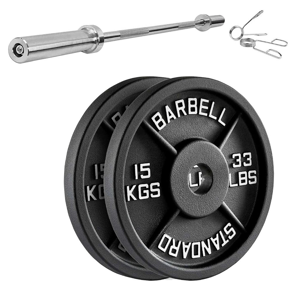 Cast Iron Weight Plates | Durable Weight Discs for Home & Gym | Available in Singles, Pairs & Sets | Heavy-Duty Dumbbell Plates for Strength Training & Weightlifting |