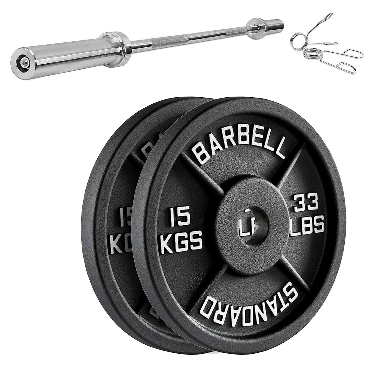 Cast Iron Weight Plates | Durable Weight Discs for Home & Gym | Available in Singles, Pairs & Sets | Heavy-Duty Dumbbell Plates for Strength Training & Weightlifting |