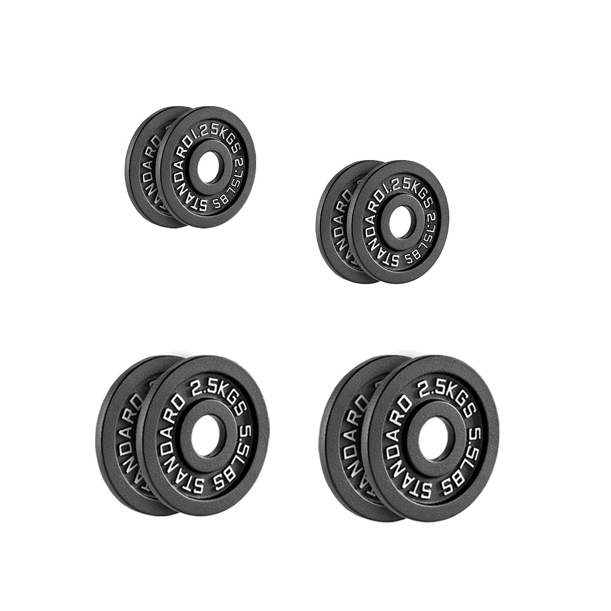 Cast Iron Weight Plates | Durable Weight Discs for Home & Gym | Available in Pairs & Sets | Heavy-Duty Dumbbell Plates for Strength Training & Weightlifting
