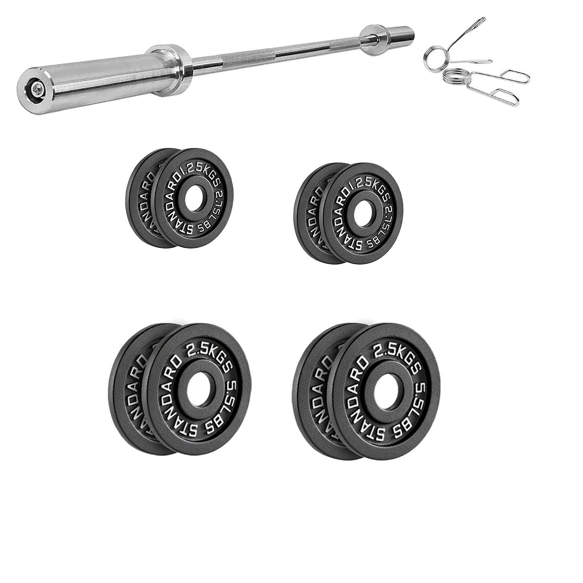 Cast Iron Weight Plates | Durable Weight Discs for Home & Gym | Available in Pairs & Sets | Heavy-Duty Dumbbell Plates for Strength Training & Weightlifting