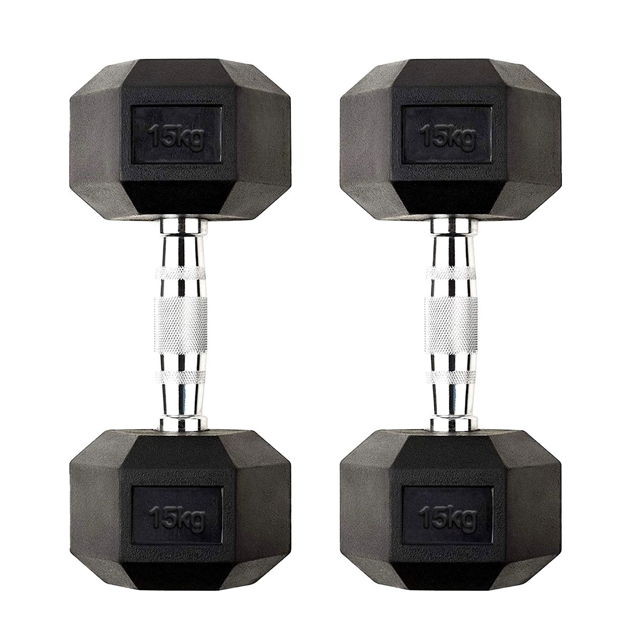 Hex Dumbbell Pairs & Sets 2.5kg–60kg – Rubber-Coated, Anti-Roll Weights with Rack Option – Home Gym Strength Training Dumbbell Set UK