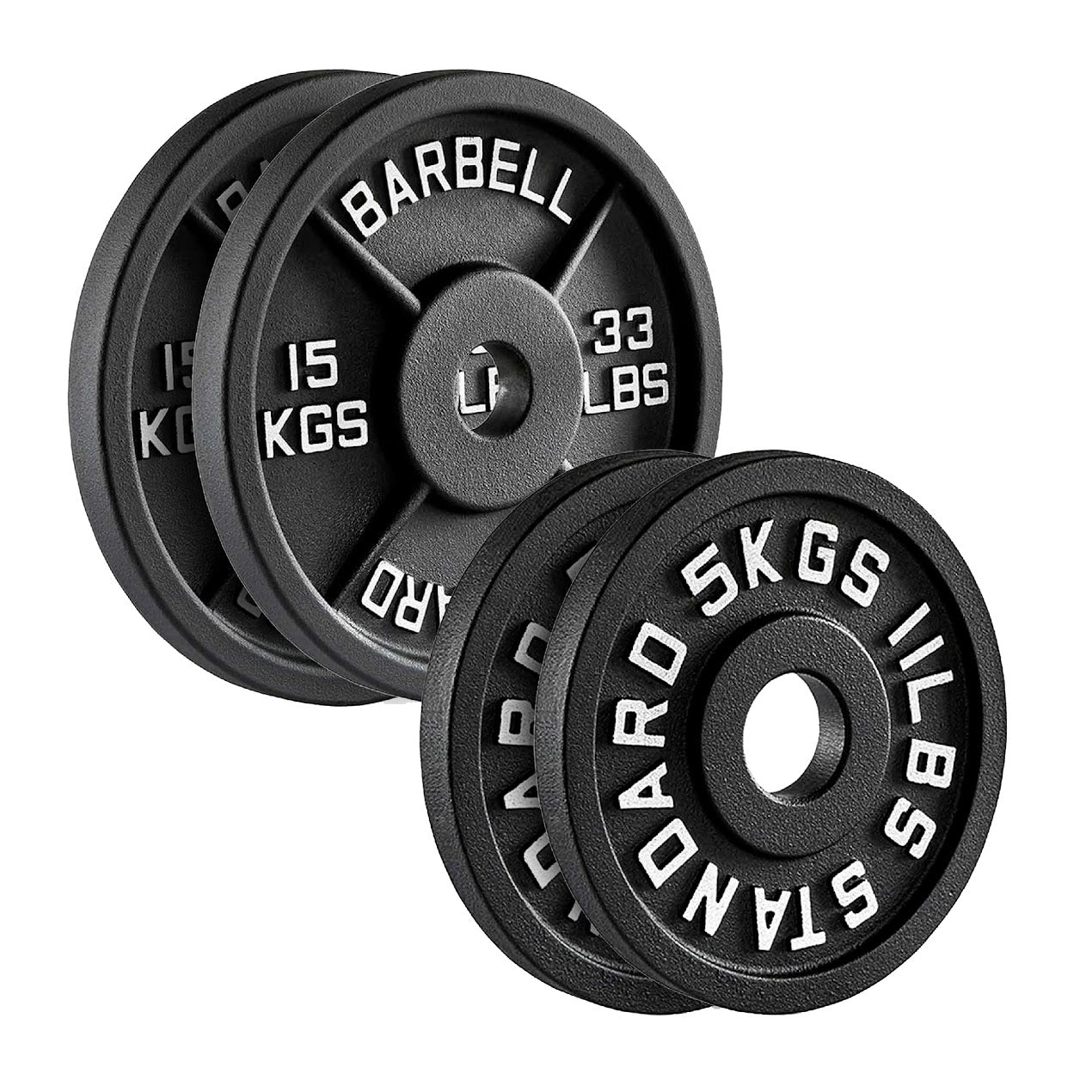 Cast Iron Weight Plates | Durable Weight Discs for Home & Gym | Available in Singles, Pairs & Sets | Heavy-Duty Dumbbell Plates for Strength Training & Weightlifting |