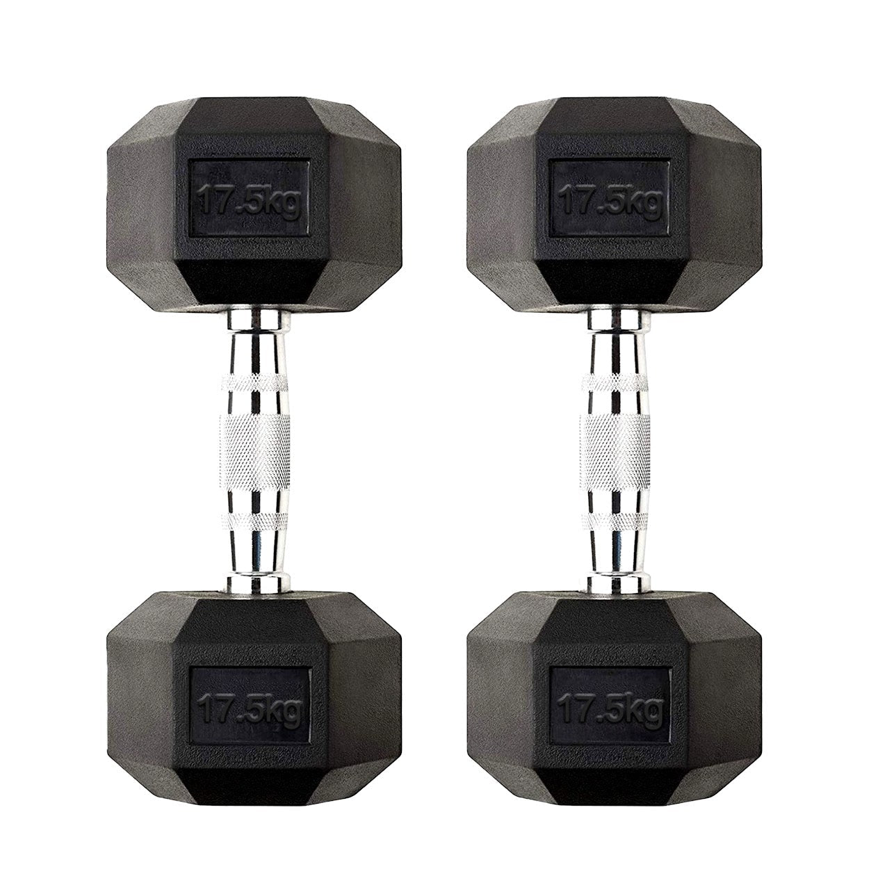 Hex Dumbbell Pairs & Sets 2.5kg–60kg – Rubber-Coated, Anti-Roll Weights with Rack Option – Home Gym Strength Training Dumbbell Set UK