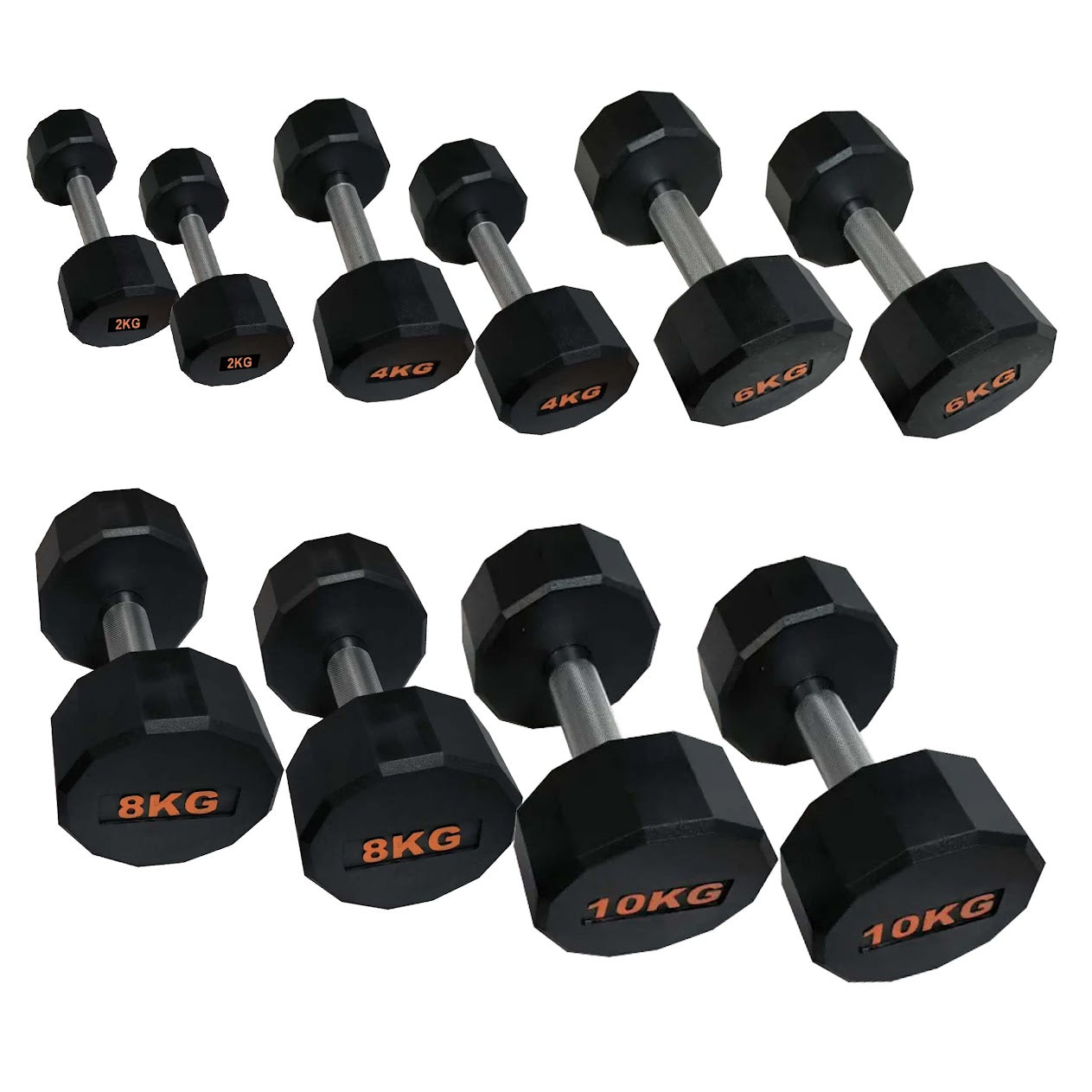 Hex-Shaped Round Dumbbell – Anti-Roll Strength Weight for Stable & Controlled Training Sessions