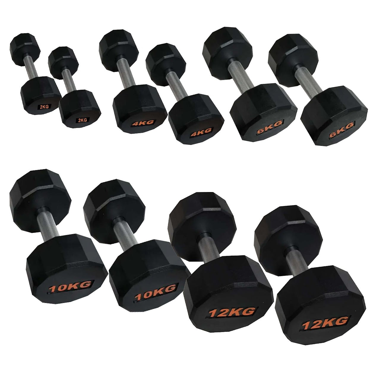 Hex-Shaped Round Dumbbell – Anti-Roll Strength Weight for Stable & Controlled Training Sessions