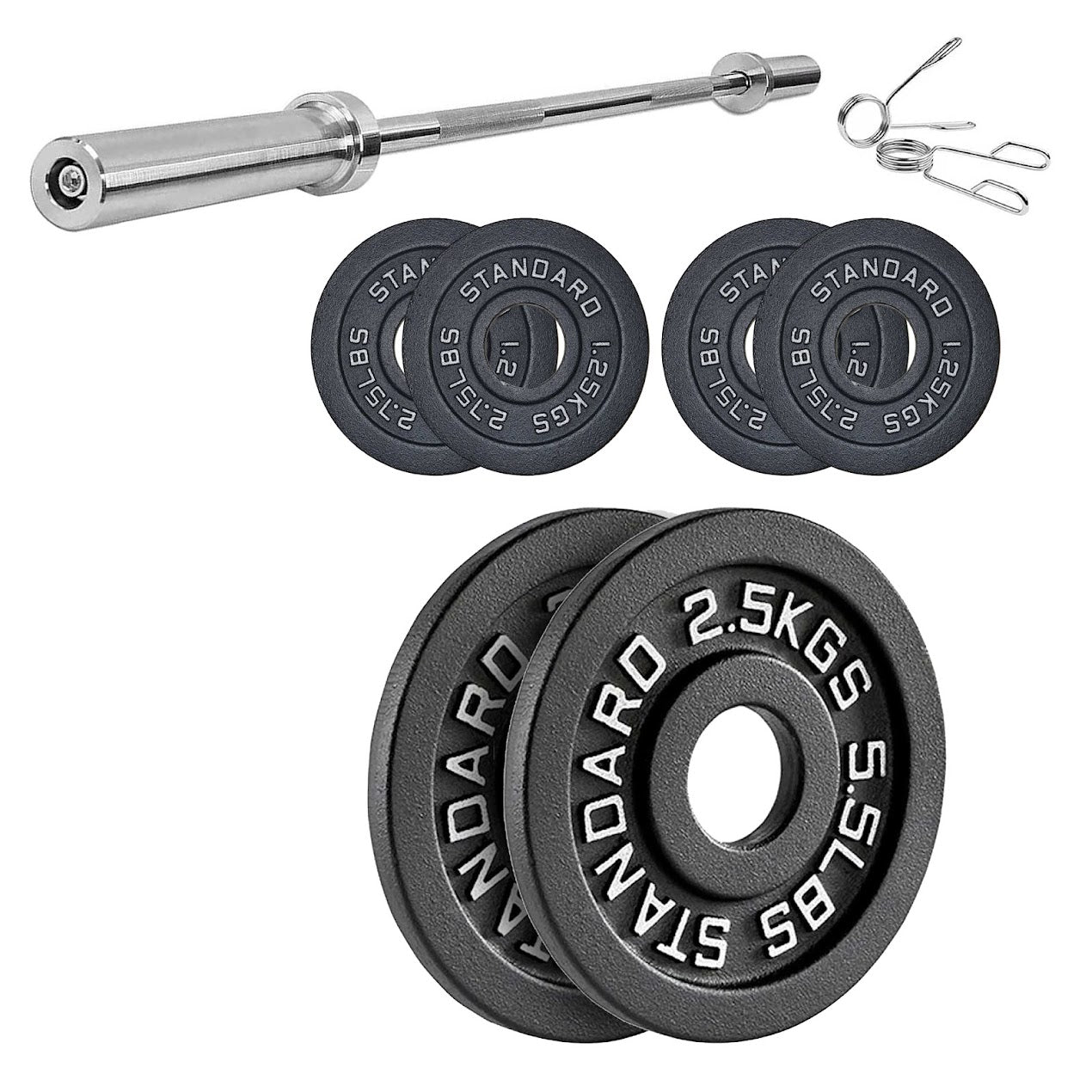 Cast Iron Weight Plates | Durable Weight Discs for Home & Gym | Available in Singles, Pairs & Sets | Heavy-Duty Dumbbell Plates for Strength Training & Weightlifting |