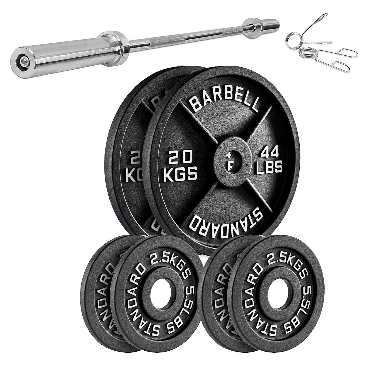 Cast Iron Weight Plates | Durable Weight Discs for Home & Gym | Available in Singles, Pairs & Sets | Heavy-Duty Dumbbell Plates for Strength Training & Weightlifting |