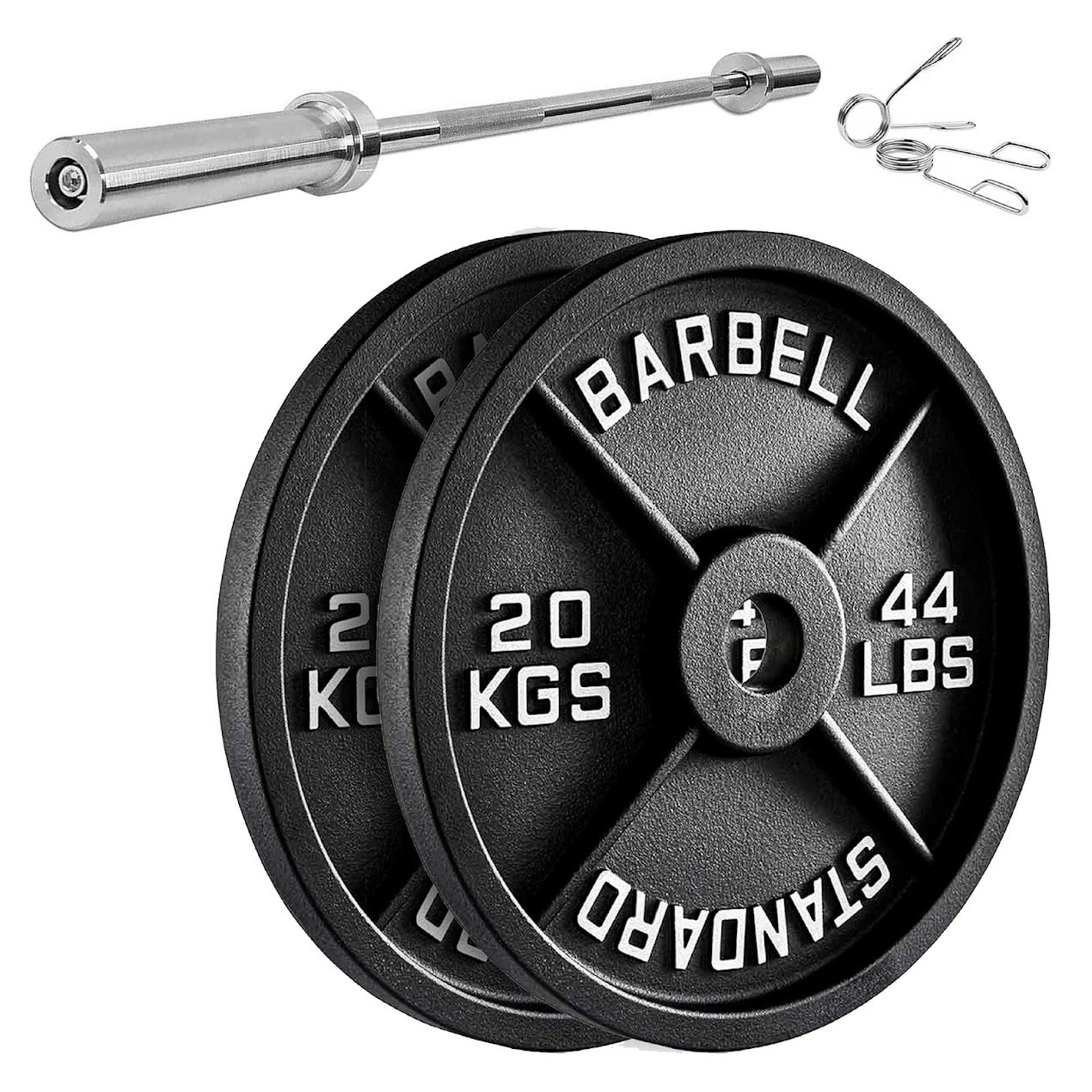 Cast Iron Weight Plates | Durable Weight Discs for Home & Gym | Available in Singles, Pairs & Sets | Heavy-Duty Dumbbell Plates for Strength Training & Weightlifting |