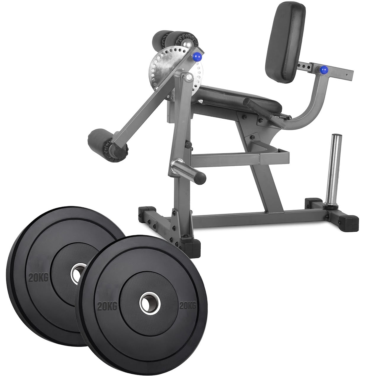 Transform Leg Training at Home – Adjustable Leg Extension & Curl Machine for Quads & Hamstrings | Heavy-Duty Strength Station (Optional Olympic Plate Set)