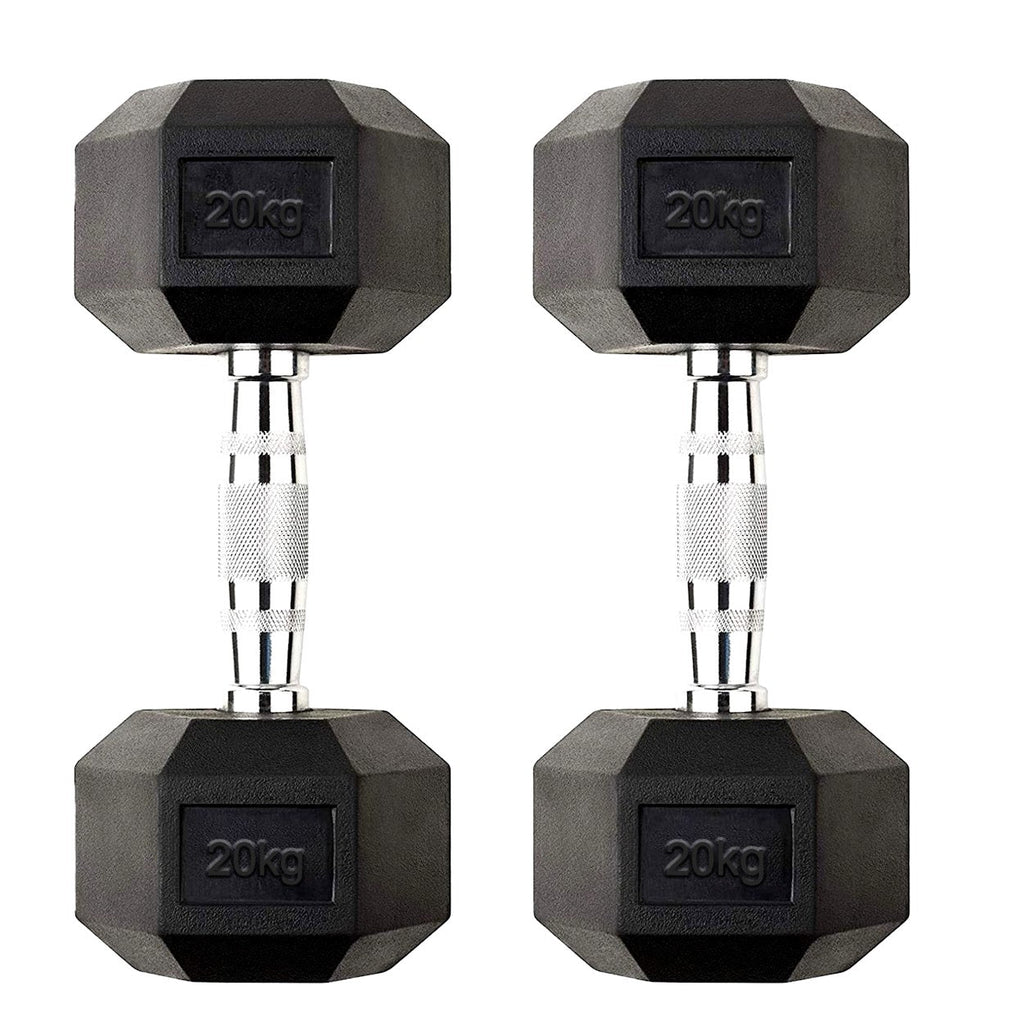 Hex Dumbbell Pairs & Sets 2.5kg–60kg – Rubber-Coated, Anti-Roll Weights with Rack Option – Home Gym Strength Training Dumbbell Set UK