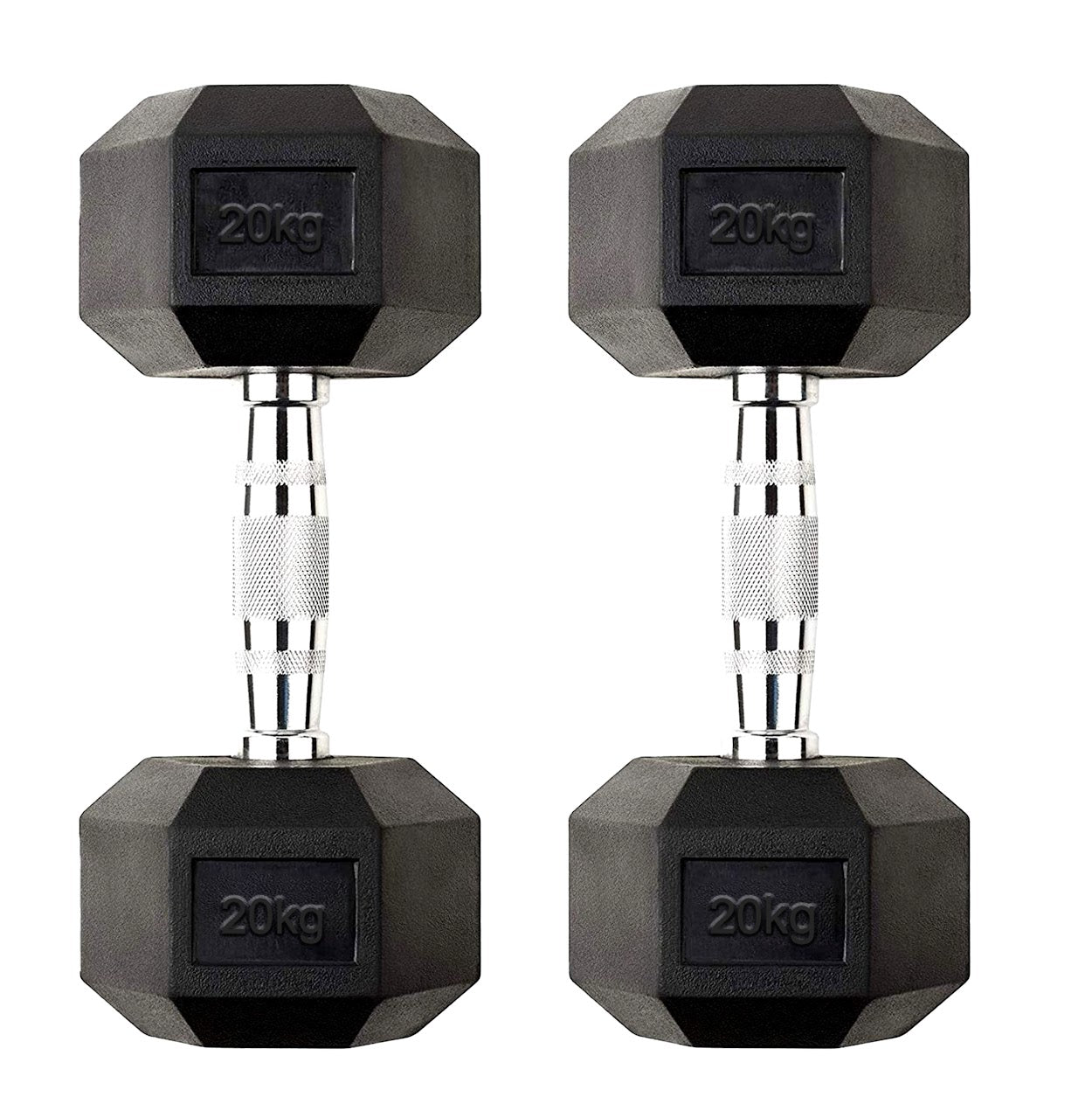 Hex Dumbbell Pairs & Sets 2.5kg–60kg – Rubber-Coated, Anti-Roll Weights with Rack Option – Home Gym Strength Training Dumbbell Set UK