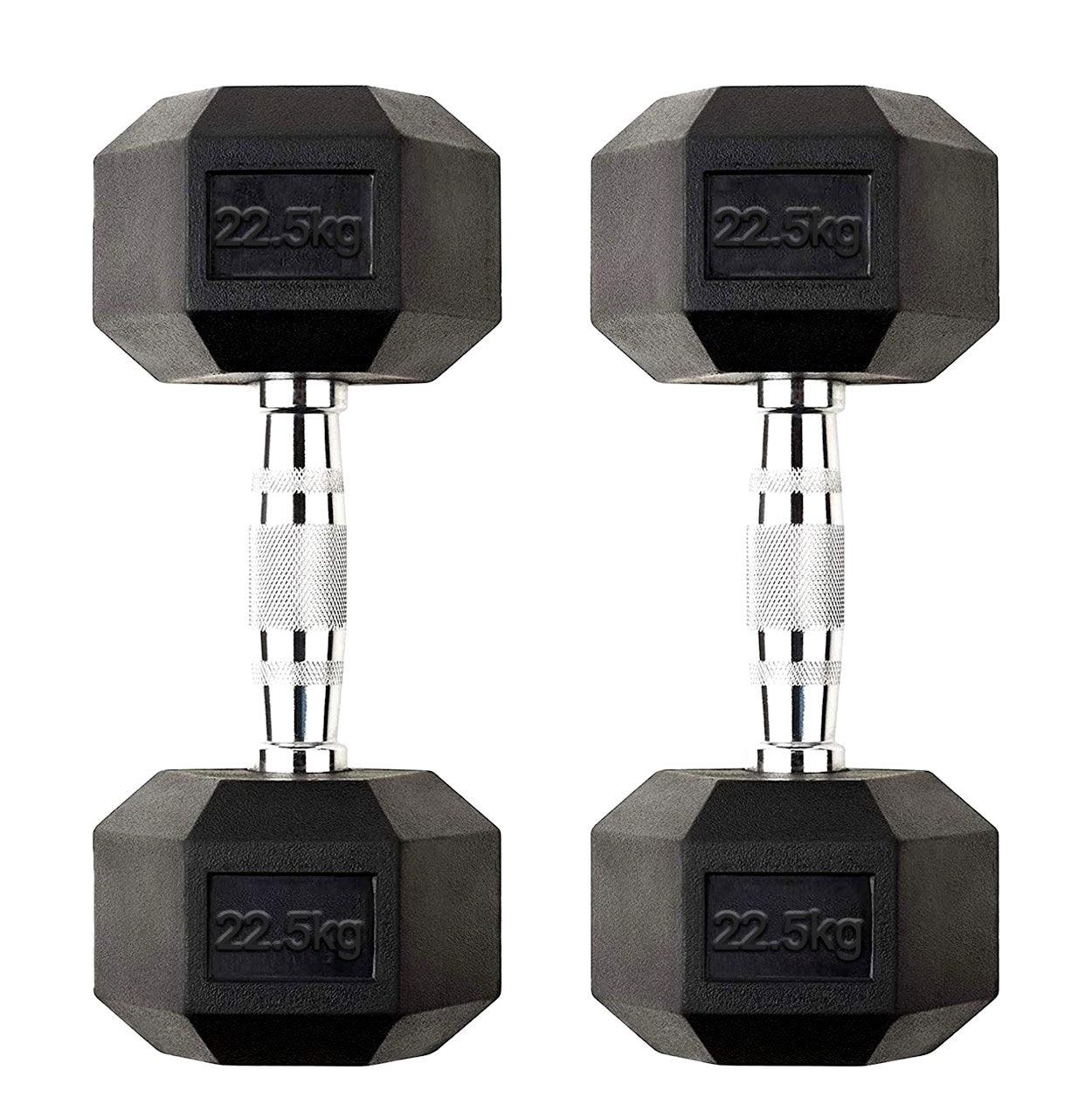 Hex Dumbbell Pairs & Sets 2.5kg–60kg – Rubber-Coated, Anti-Roll Weights with Rack Option – Home Gym Strength Training Dumbbell Set UK