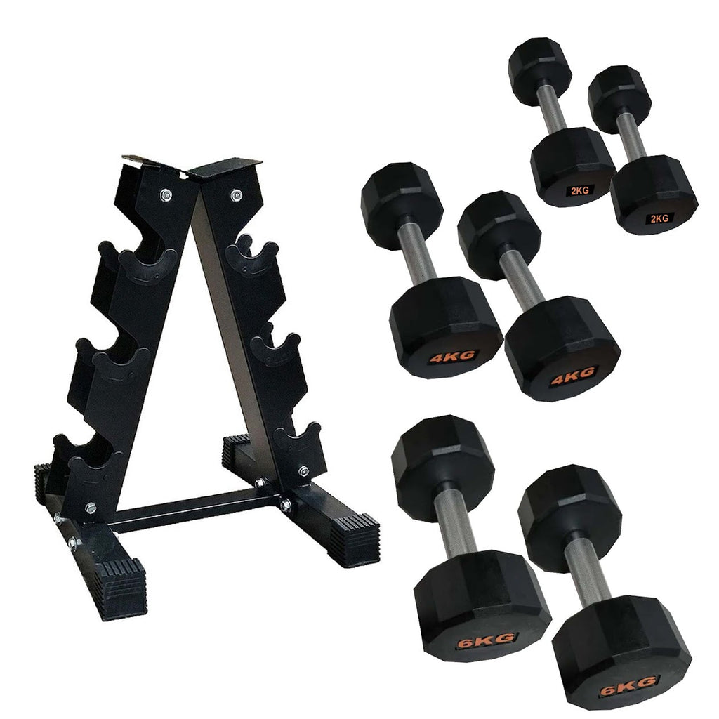 Hex-Shaped Round Dumbbell – Anti-Roll Strength Weight for Stable & Controlled Training Sessions