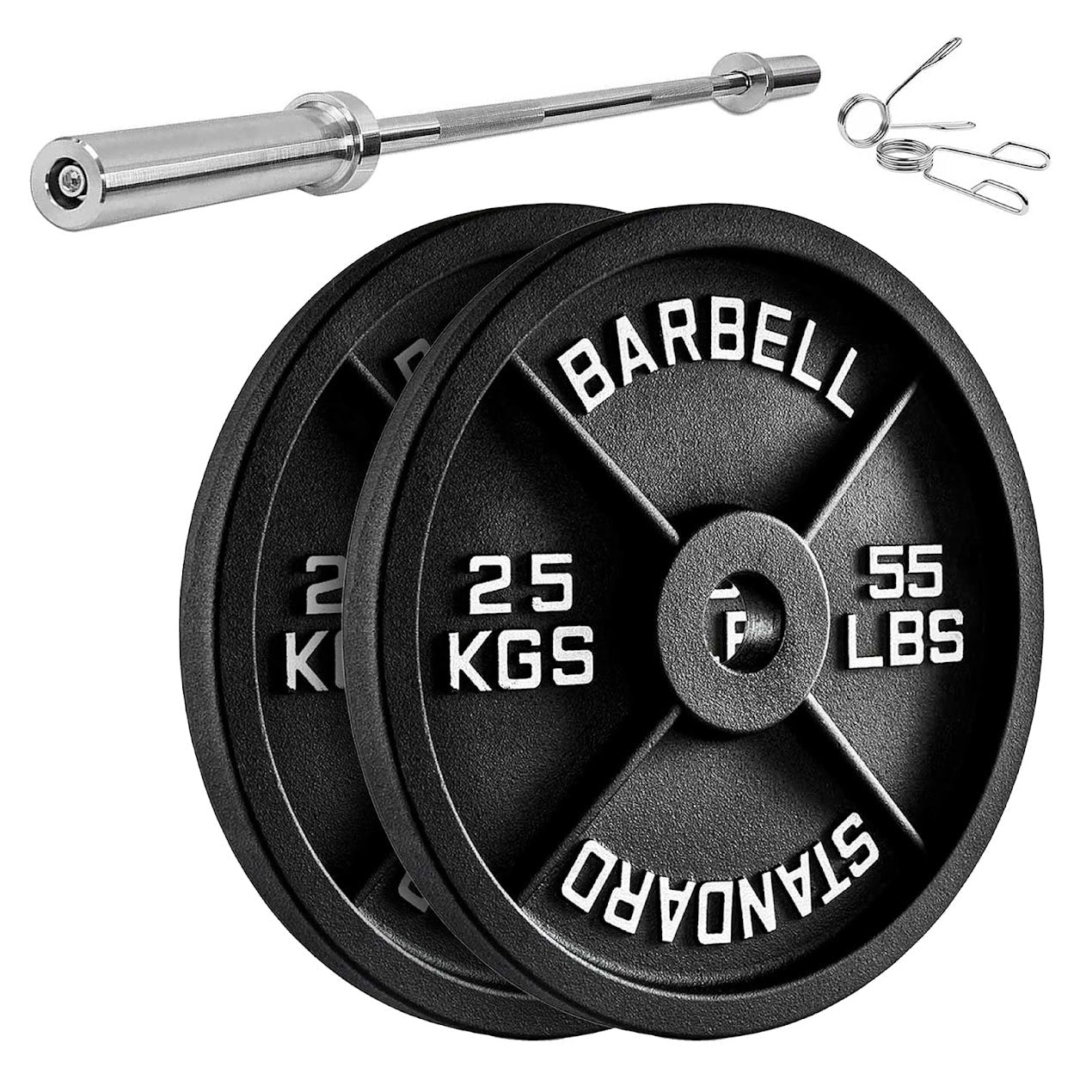Cast Iron Weight Plates | Durable Weight Discs for Home & Gym | Available in Singles, Pairs & Sets | Heavy-Duty Dumbbell Plates for Strength Training & Weightlifting |