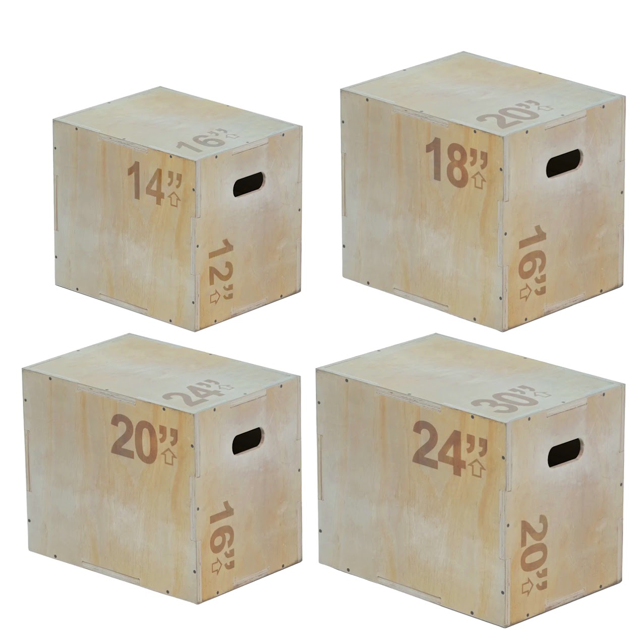 Wooden Plyometric Box – 3-in-1 Jump Platform for Agility, Strength & Conditioning Workouts | Durable Exercise Step for Home & Gym Fitness Training