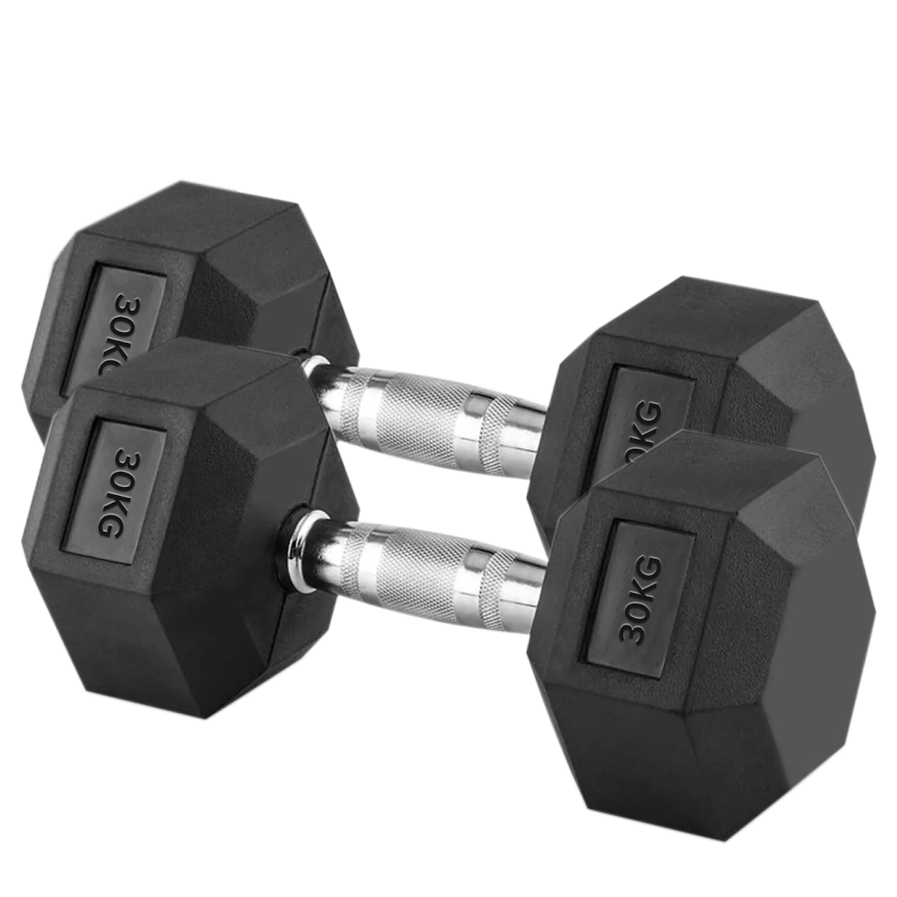 Hex Dumbbell Pairs & Sets 2.5kg–60kg – Rubber-Coated, Anti-Roll Weights with Rack Option – Home Gym Strength Training Dumbbell Set UK