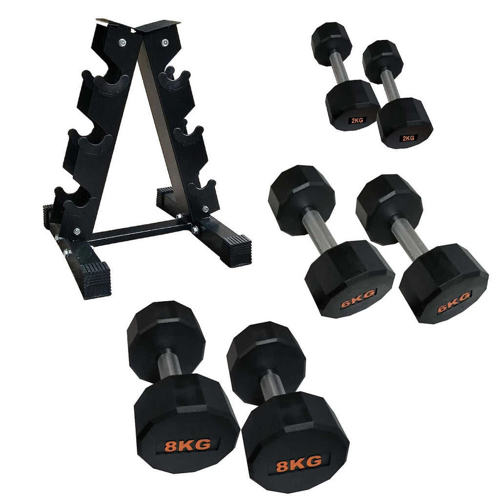 Hex-Shaped Round Dumbbell – Anti-Roll Strength Weight for Stable & Controlled Training Sessions